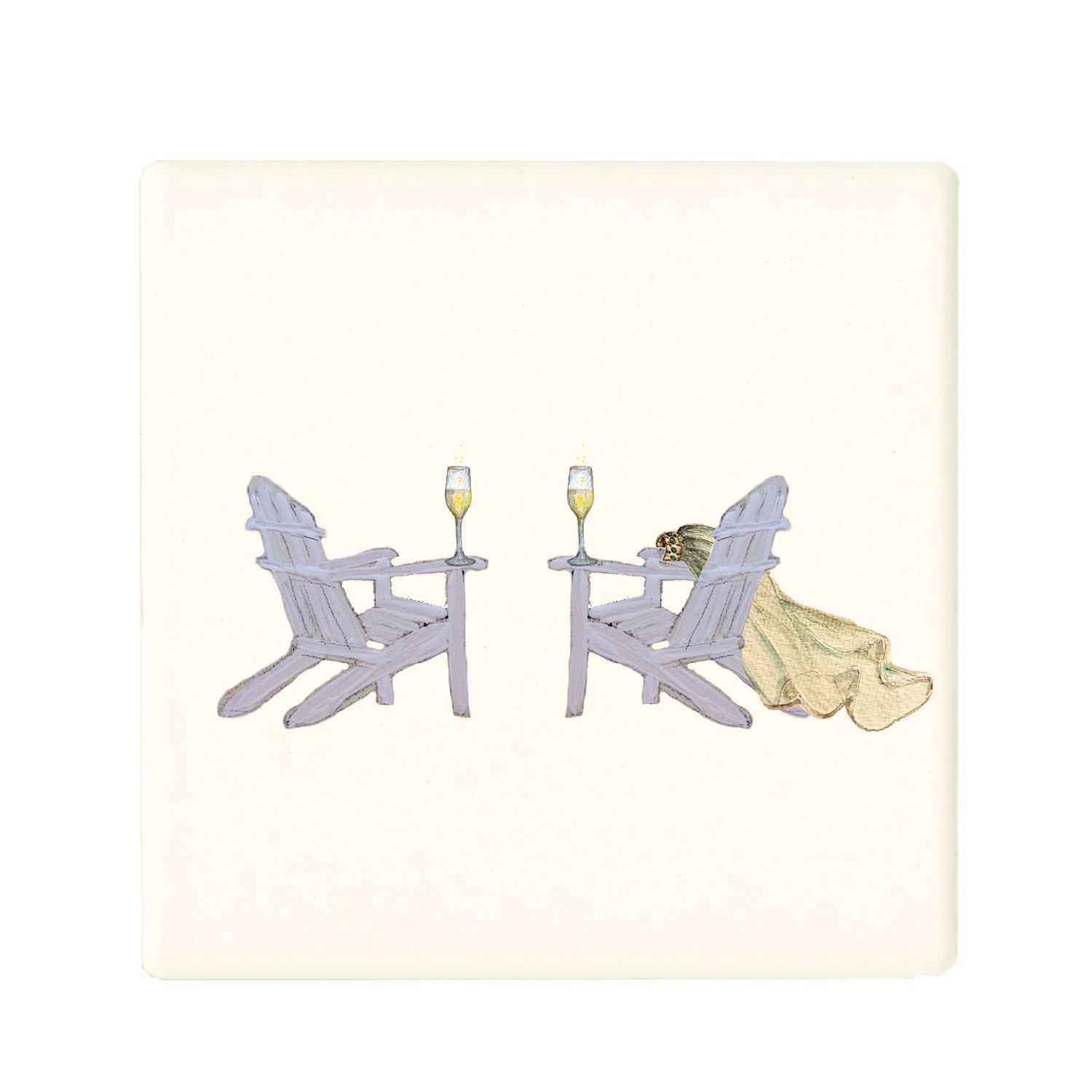 wedding adirondak chairs coaster