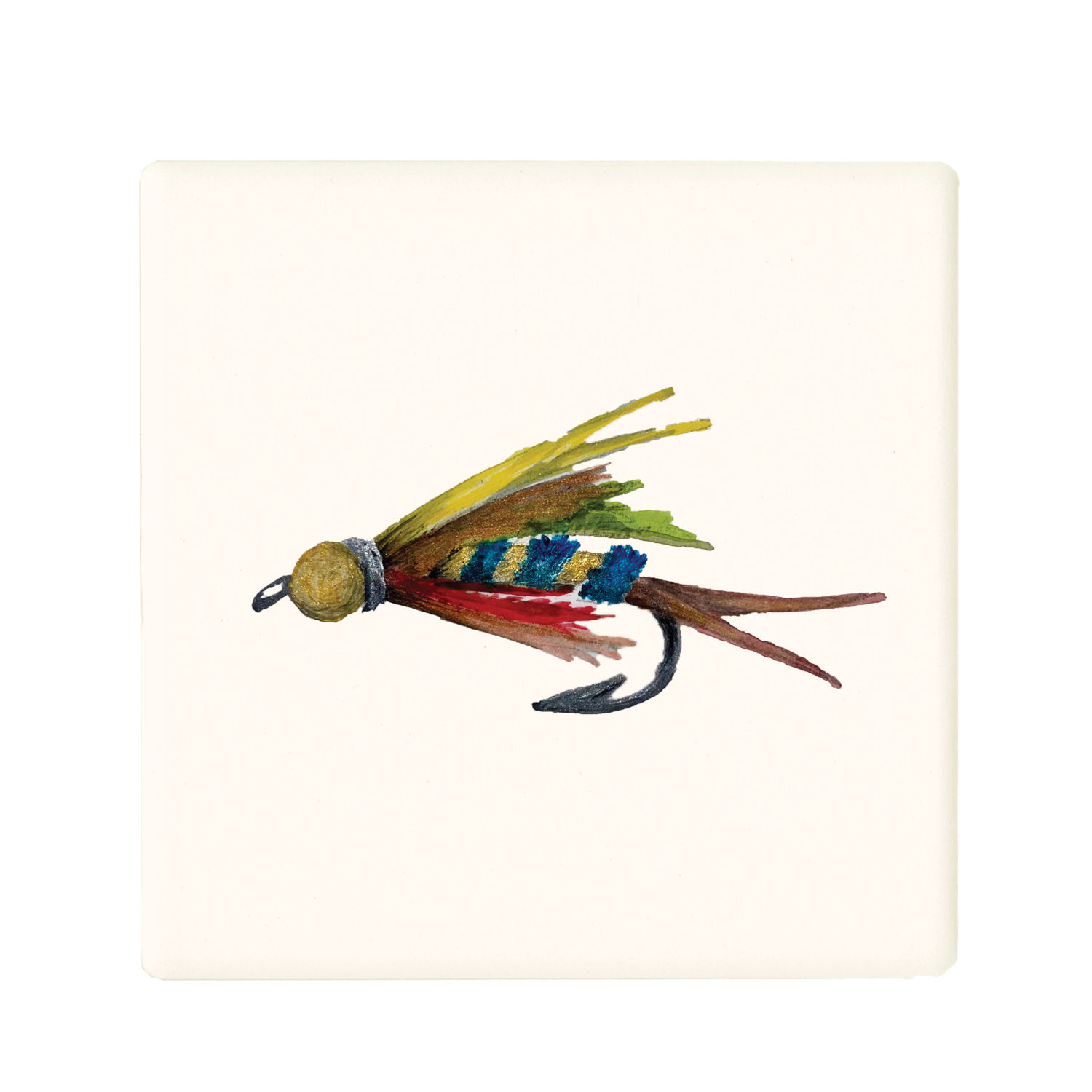 fly fishing lure coaster