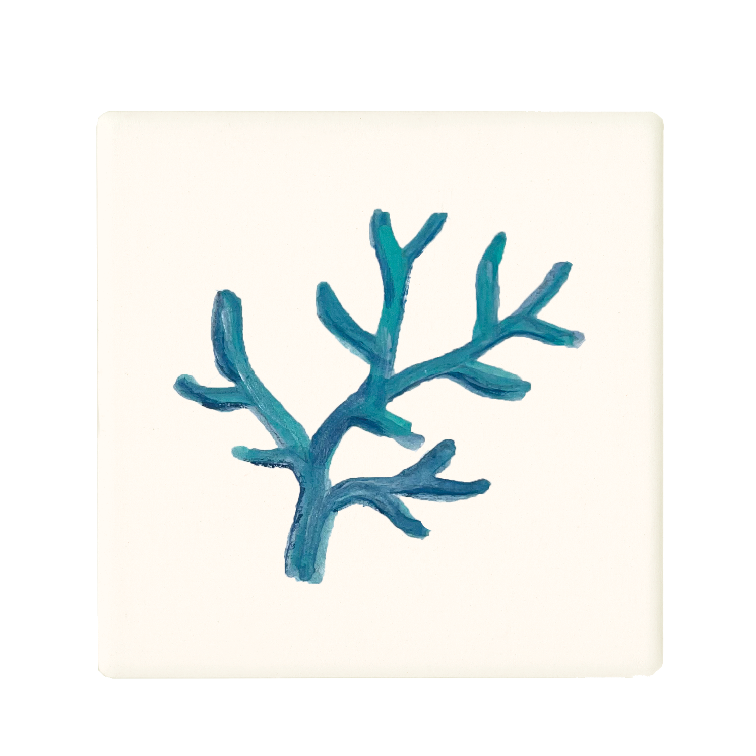 coral blue coaster