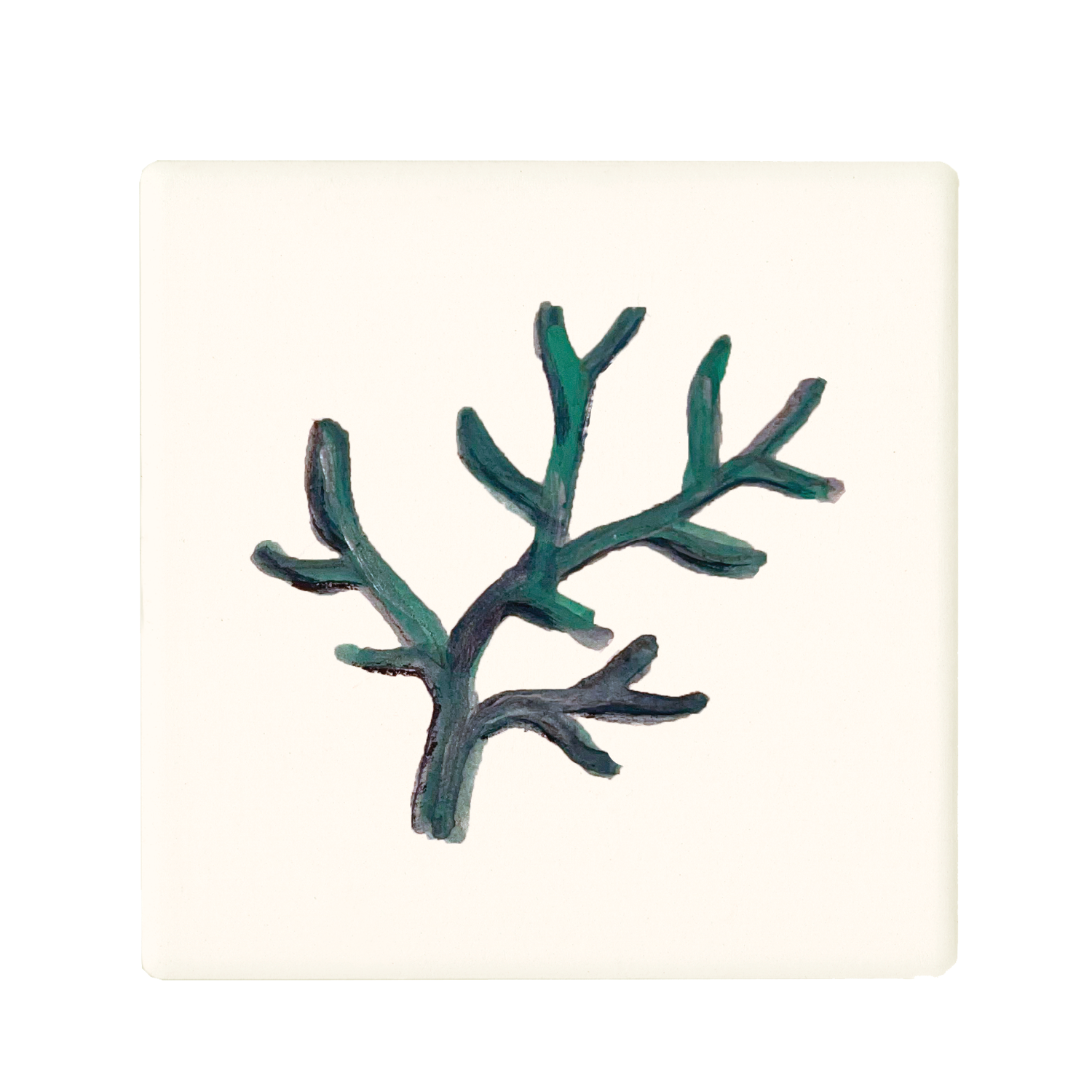 coral seafoam coaster