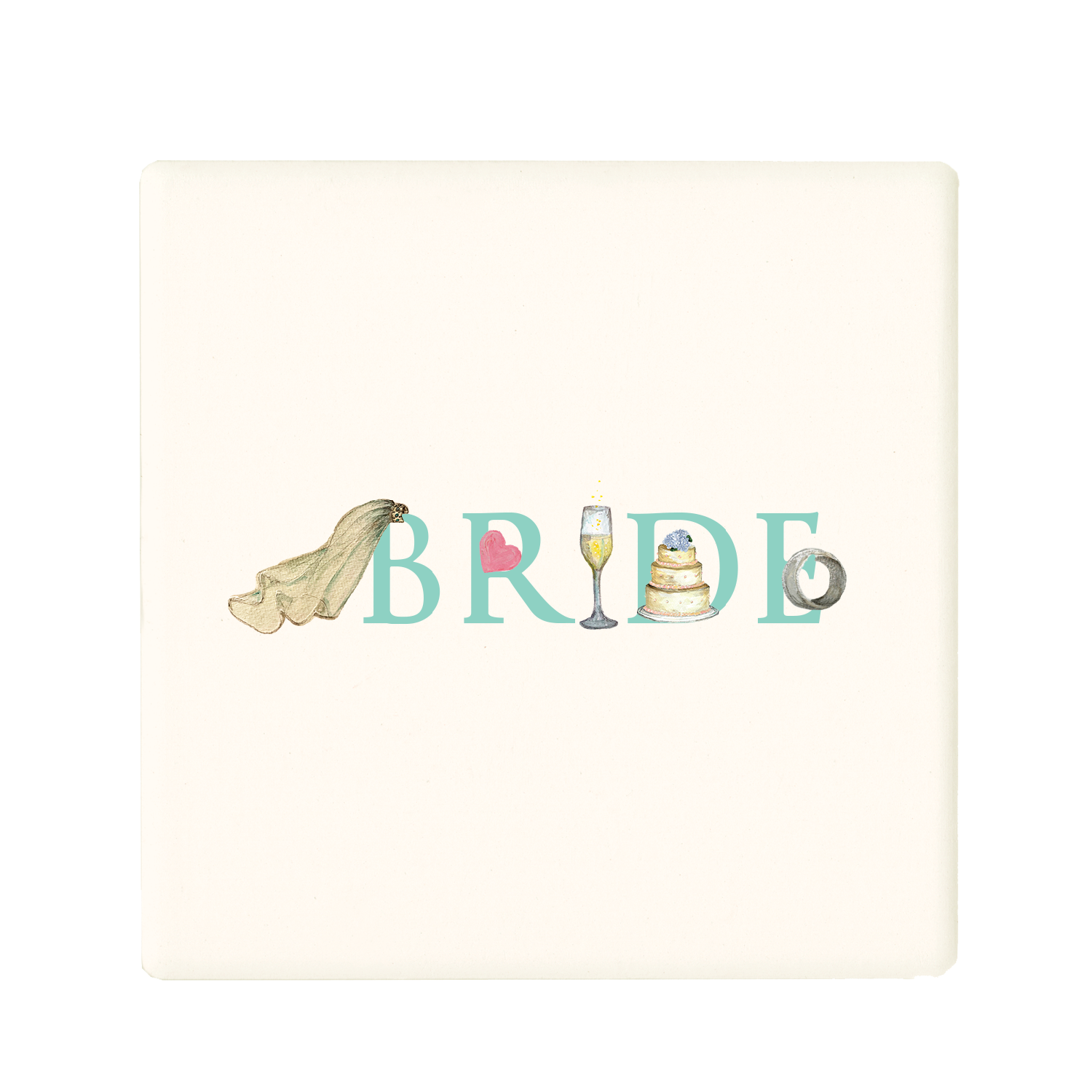 bride illu-stated coaster