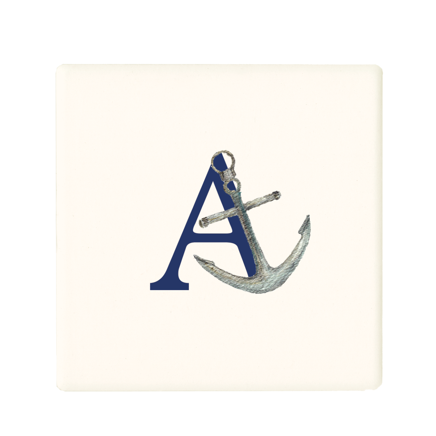 nautical alphabet - A coaster