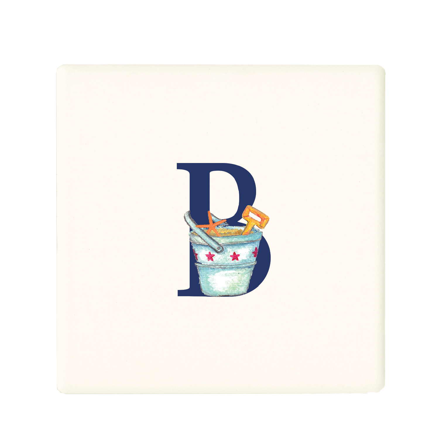nautical alphabet - B coaster