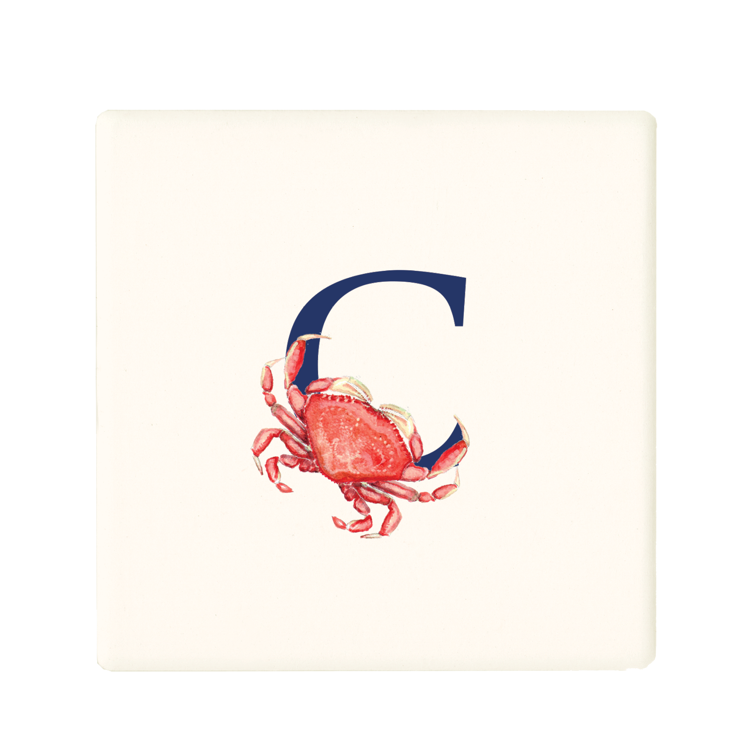 nautical alphabet - C coaster