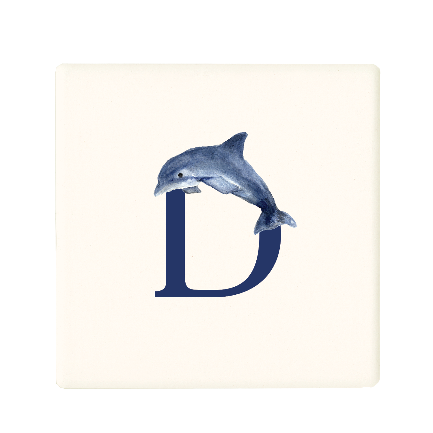 nautical alphabet - D coaster