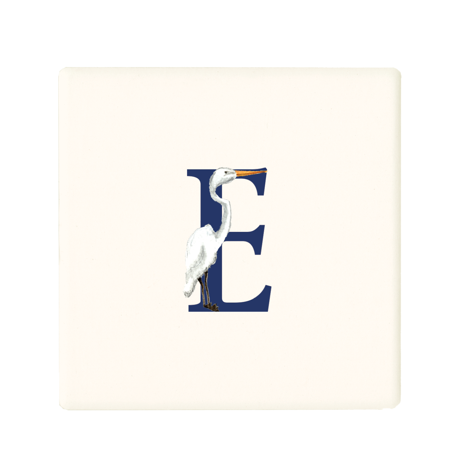 nautical alphabet - E coaster