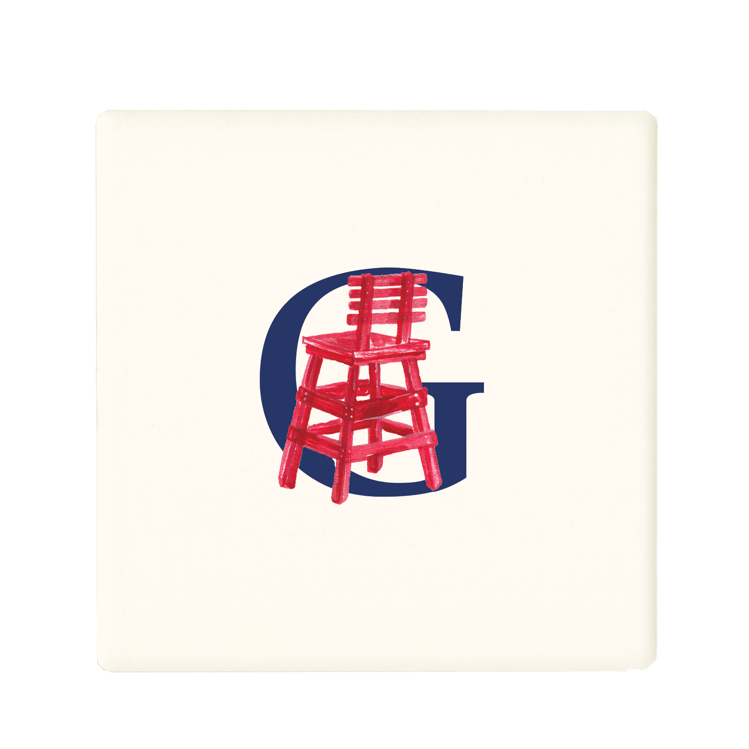 nautical alphabet - G coaster