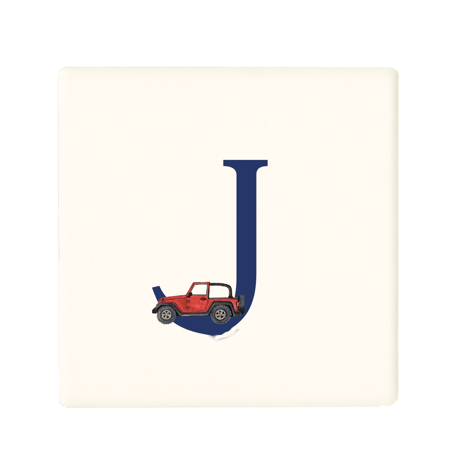 nautical alphabet - J coaster