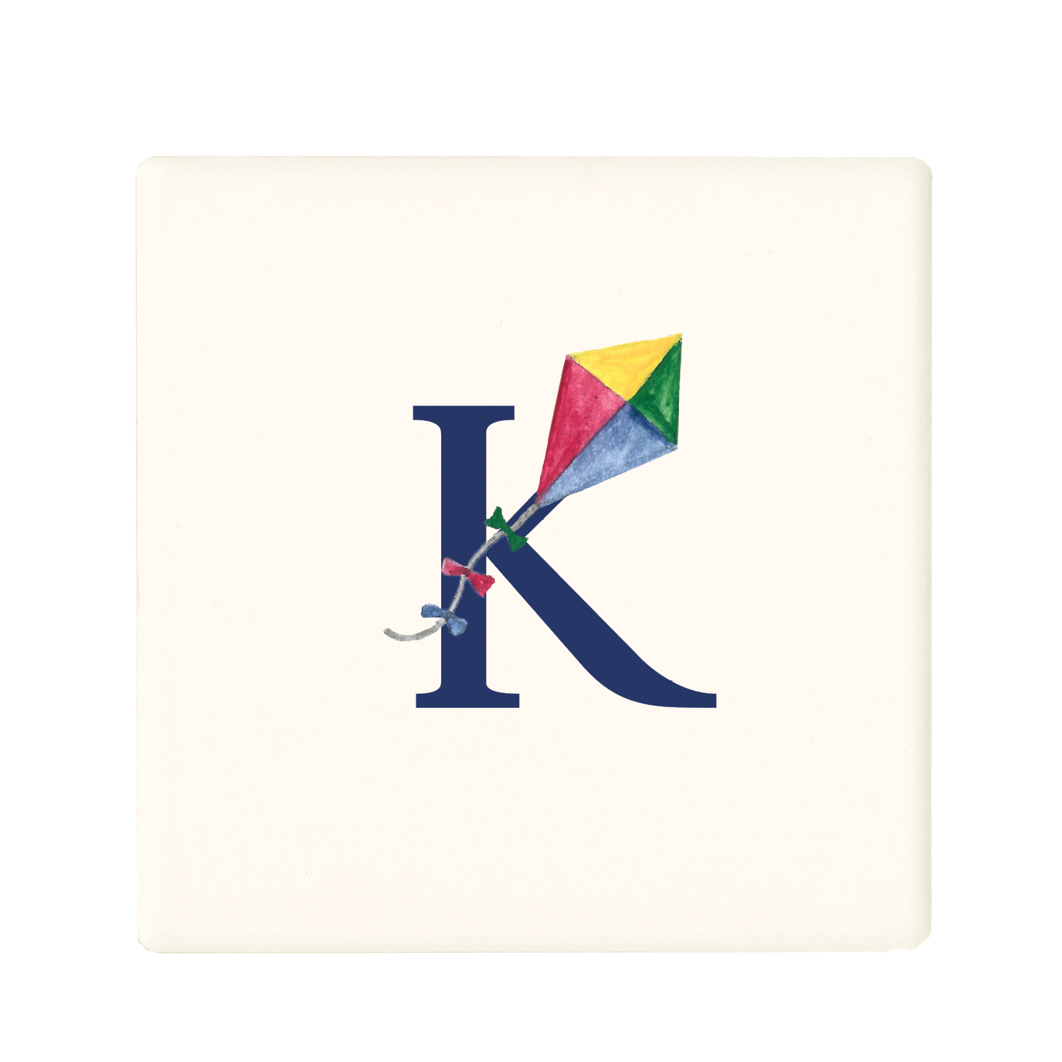 nautical alphabet - K coaster