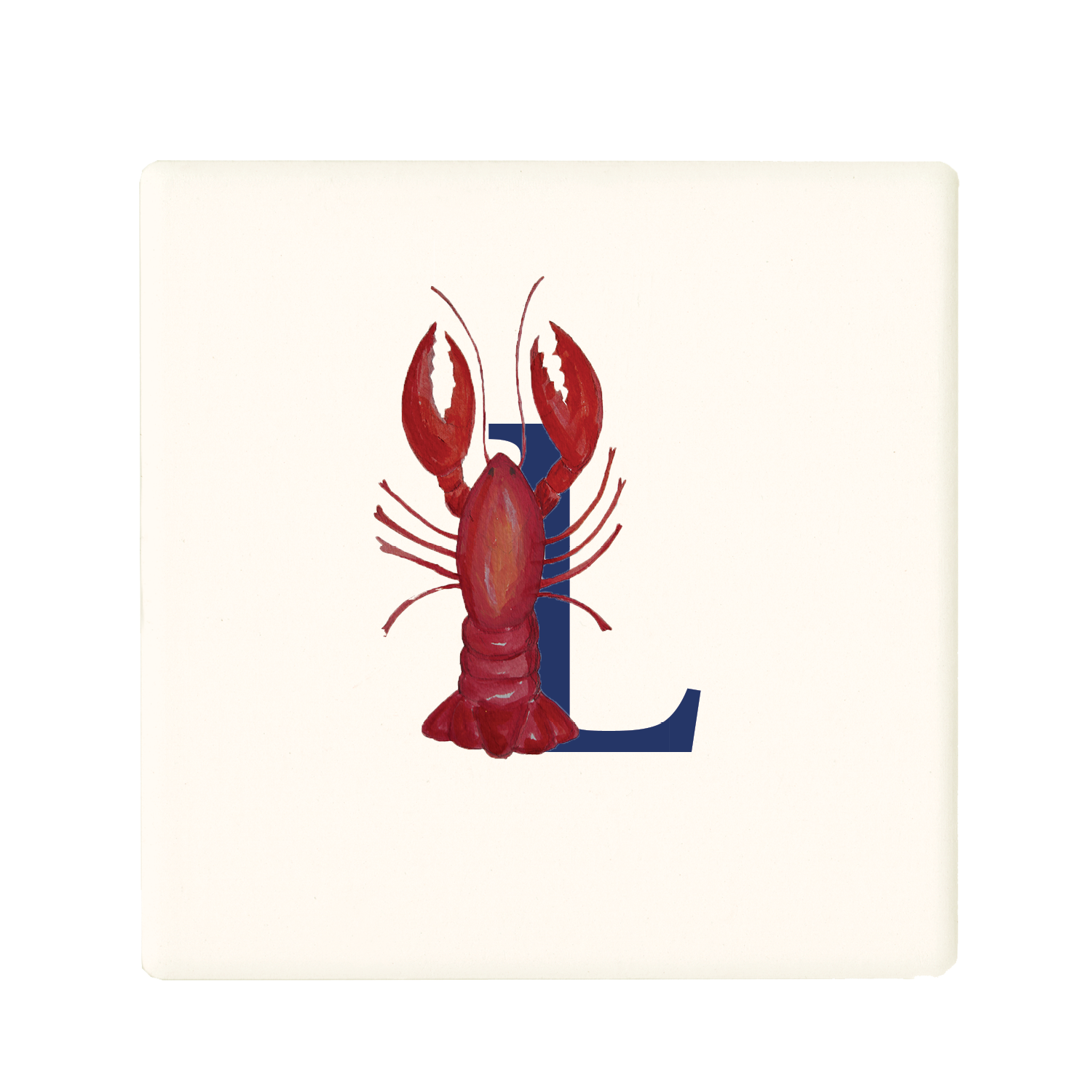 nautical alphabet - L coaster