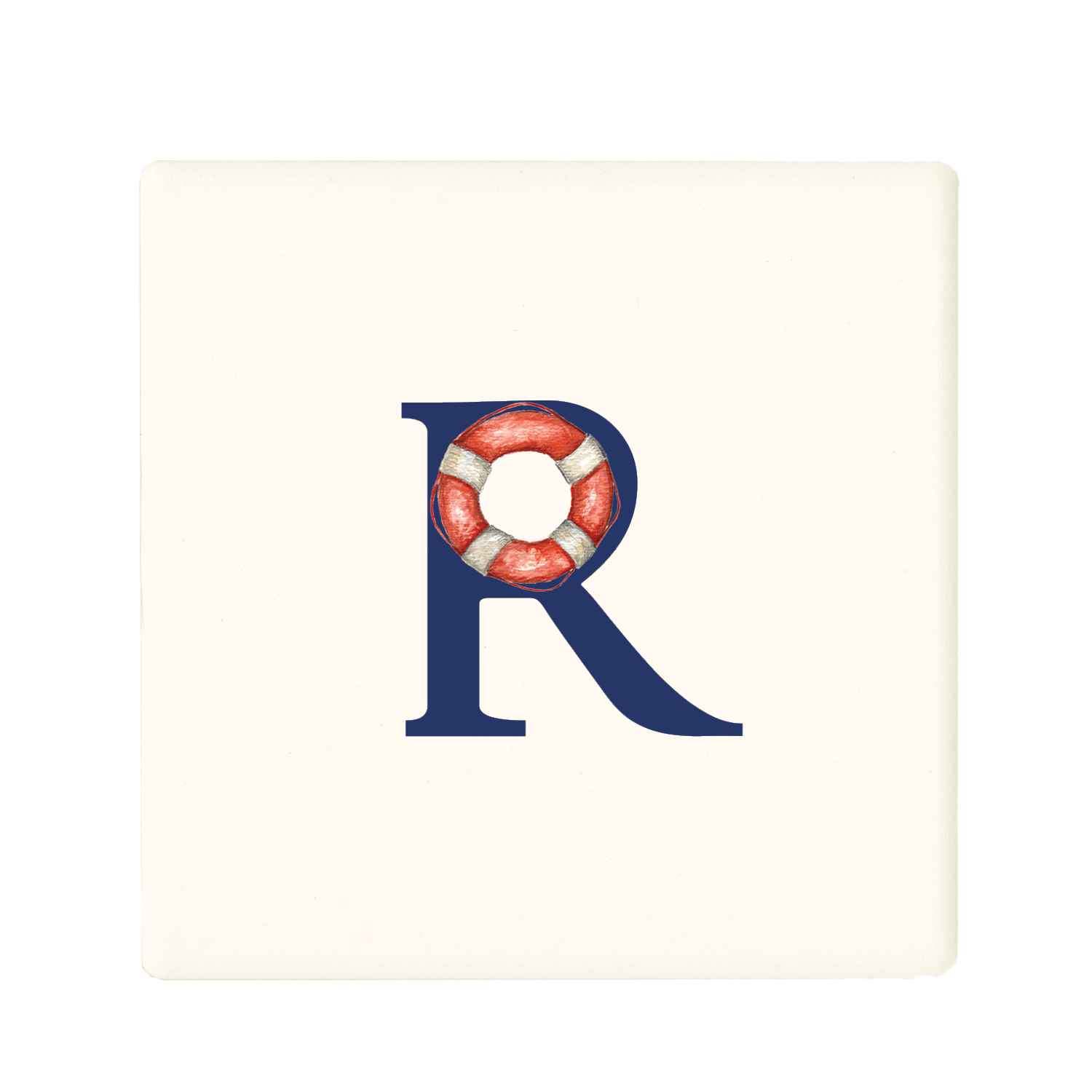 nautical alphabet - R coaster