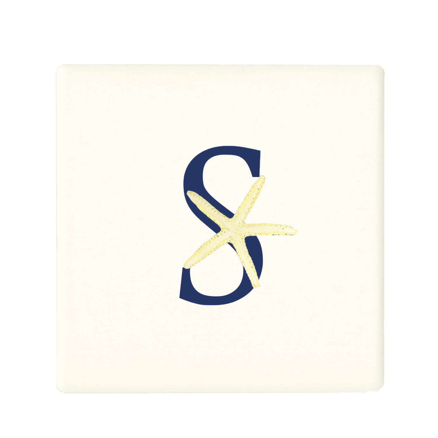 nautical alphabet - S coaster