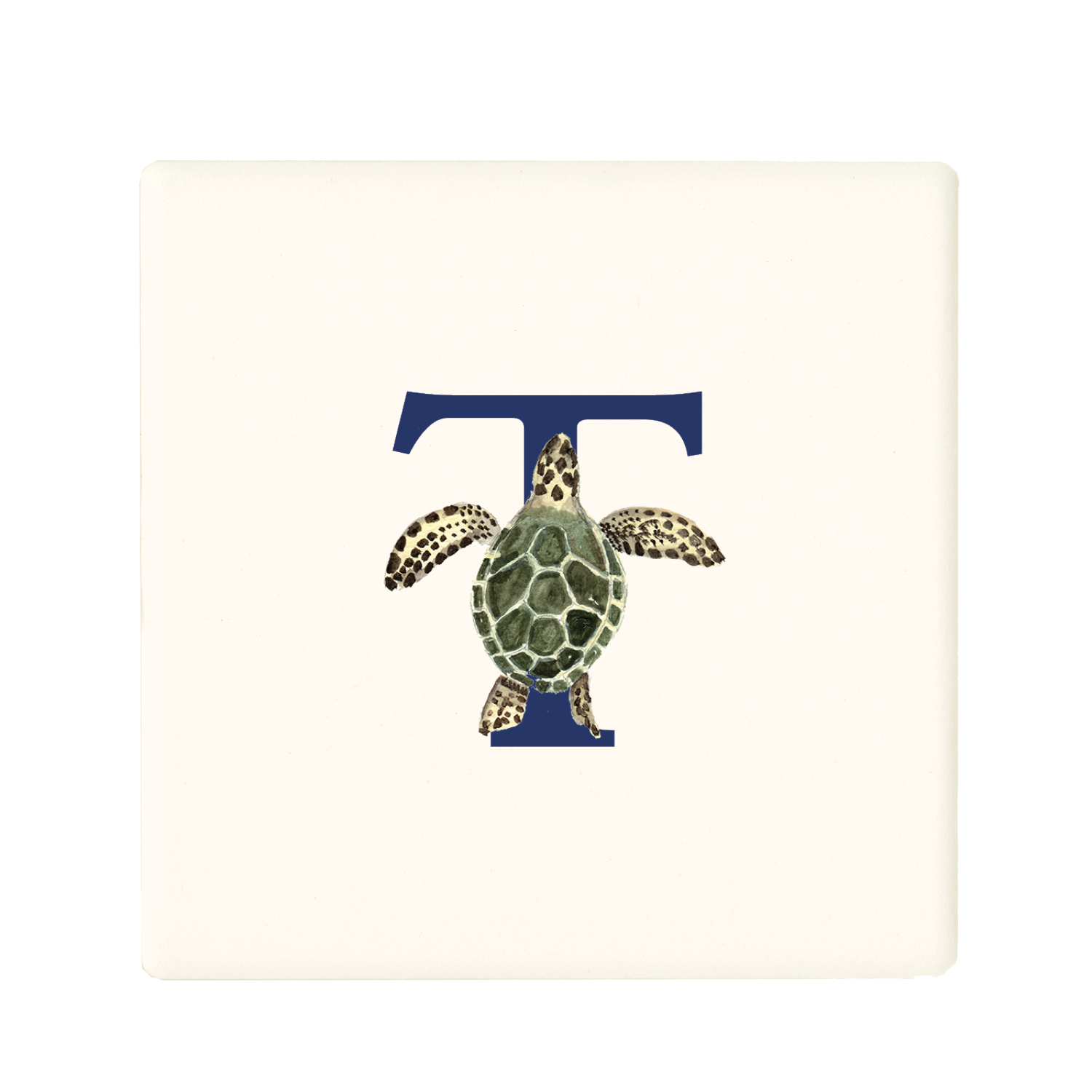 nautical alphabet - T coaster