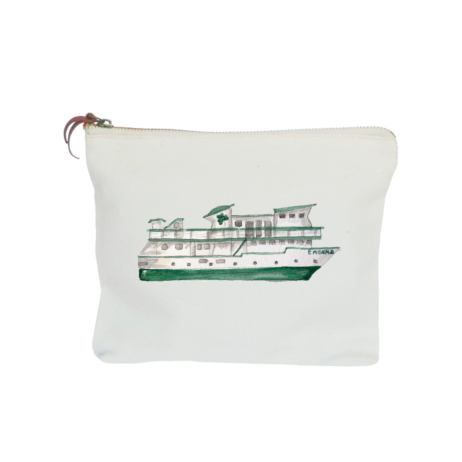 beaver island ferry zipper pouch