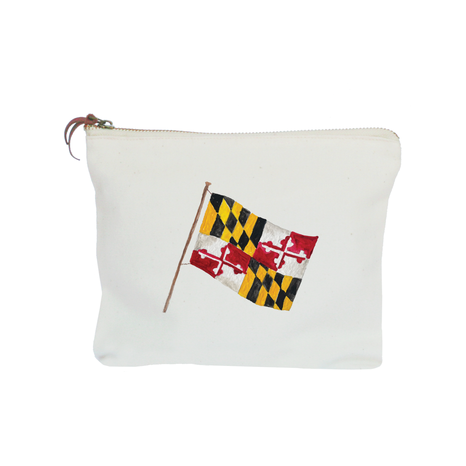maryland flag zipper pouch