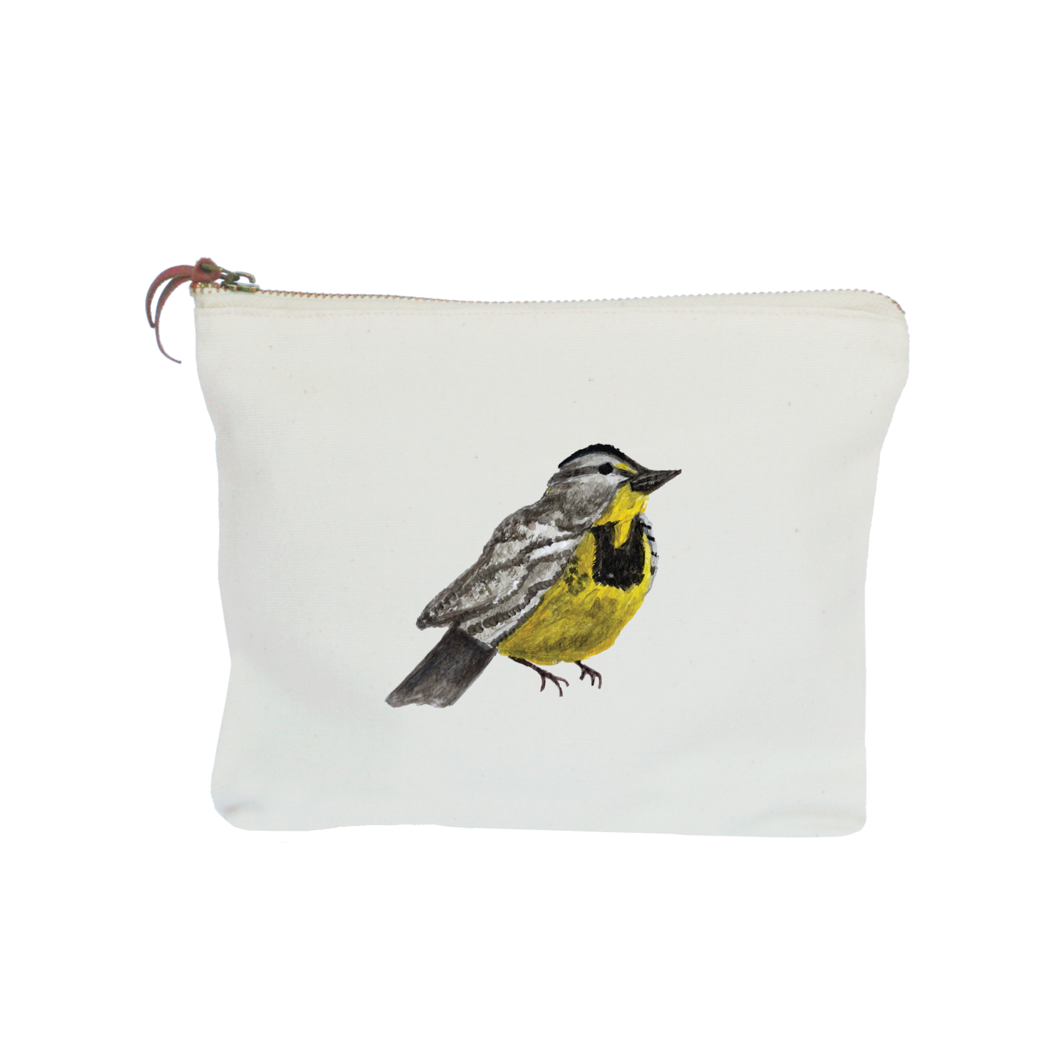 western meadowlark zipper pouch