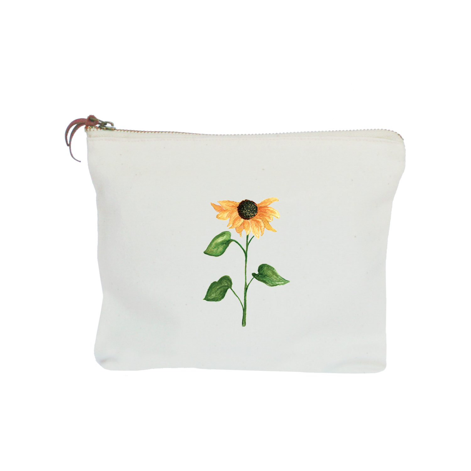 black eyed susan zipper pouch