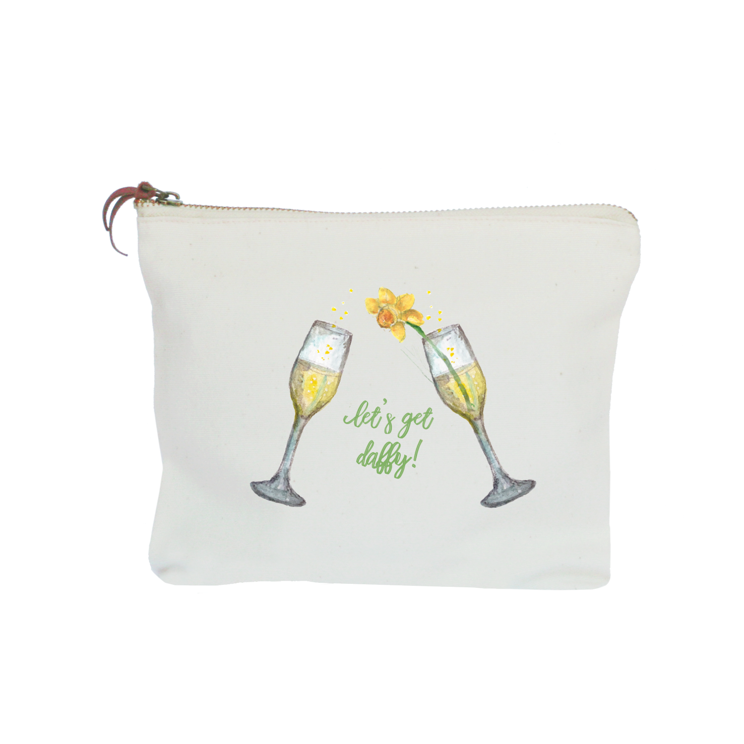 let's get daffy zipper pouch