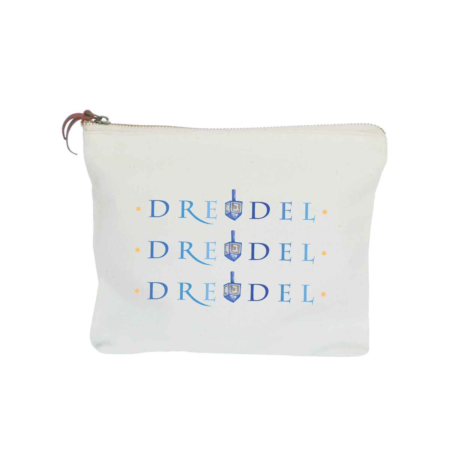 dreidle zipper pouch