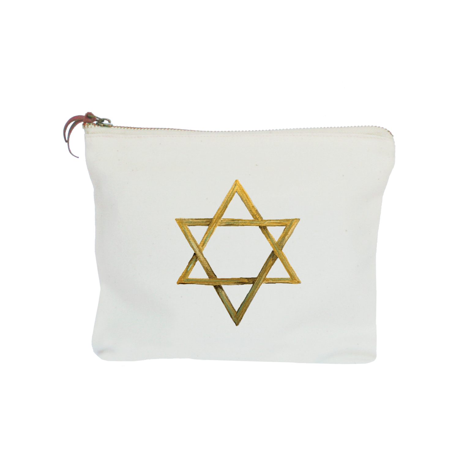 star of david zipper pouch