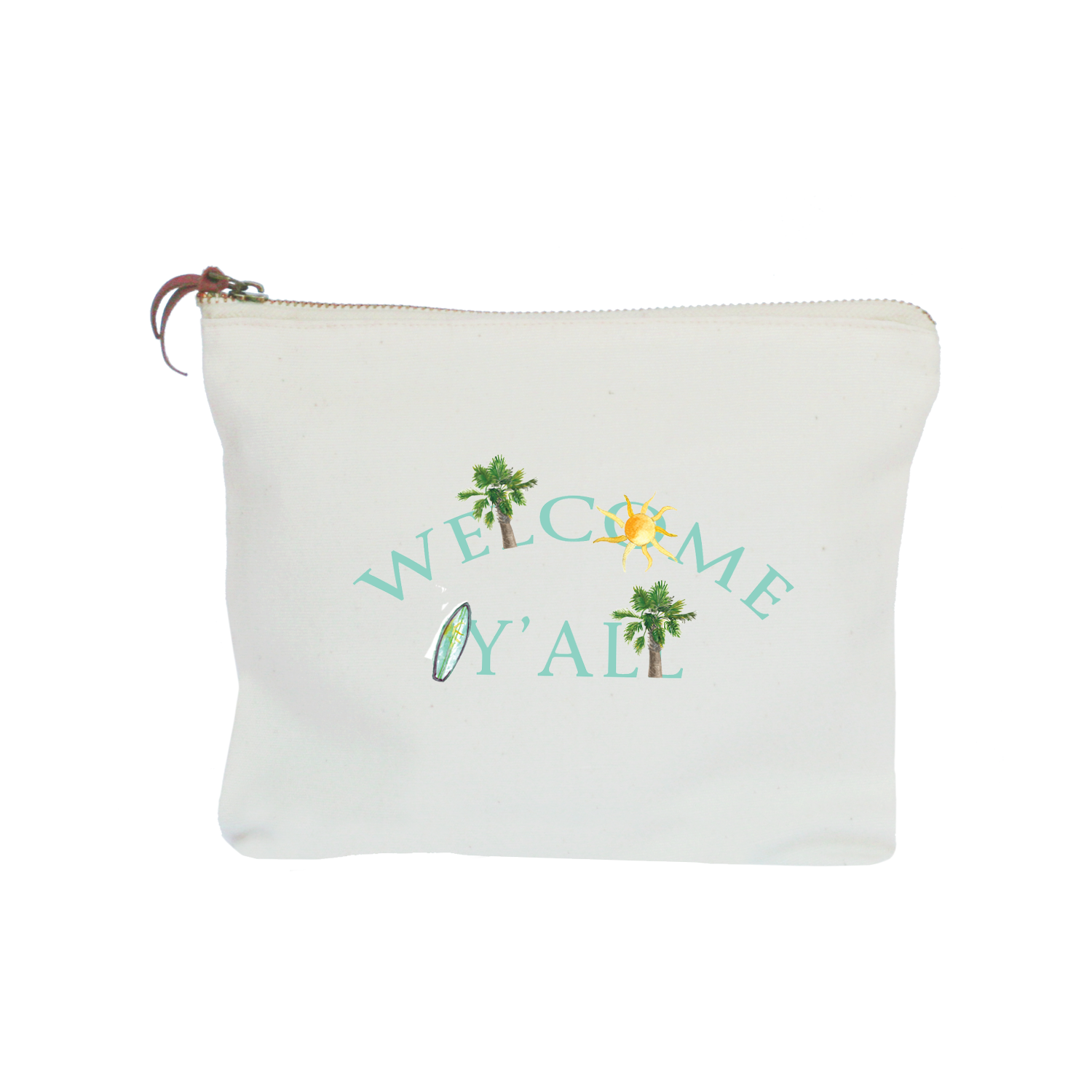 welcome y'all zipper pouch