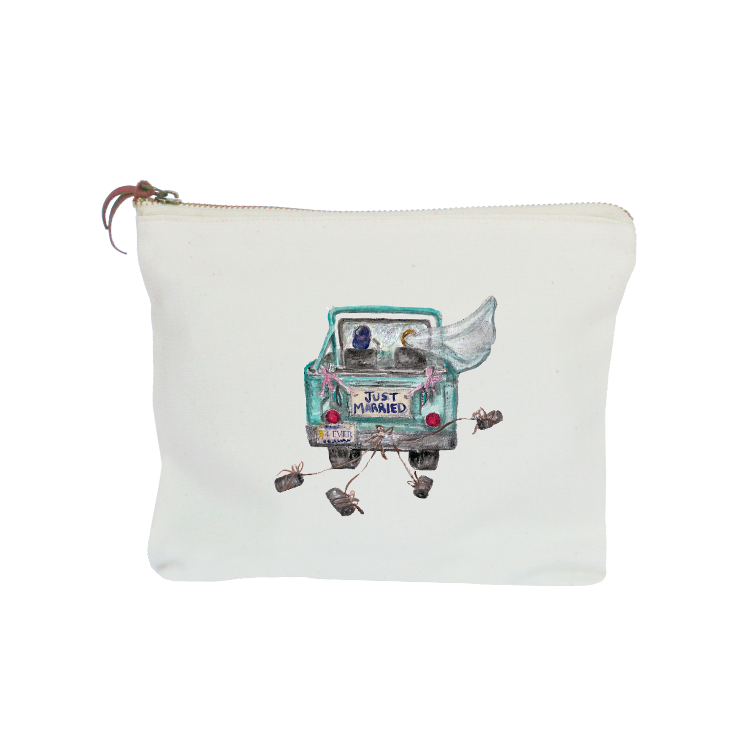 just married 4 ever jeep zipper pouch