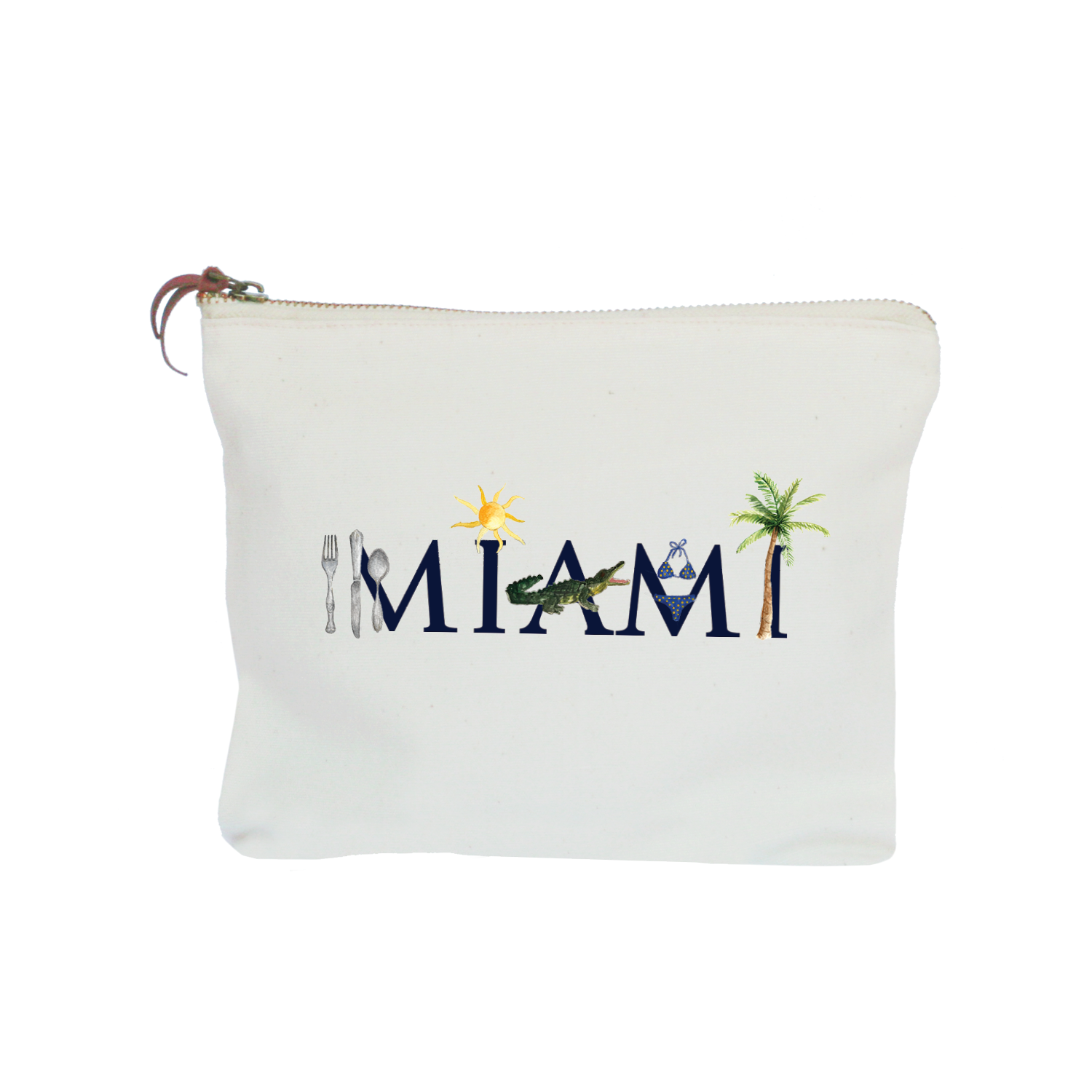 miami zipper pouch