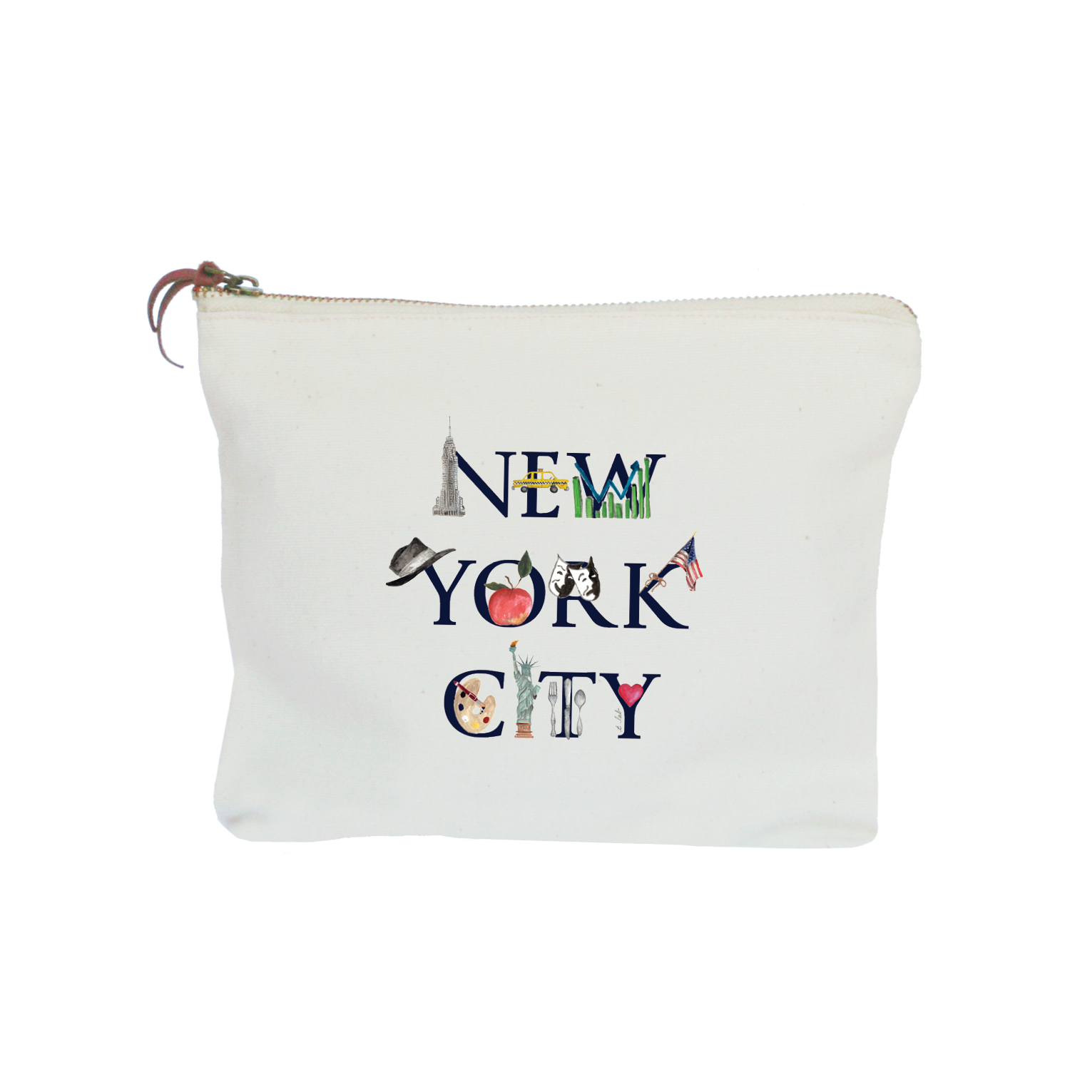 new york city zipper pouch