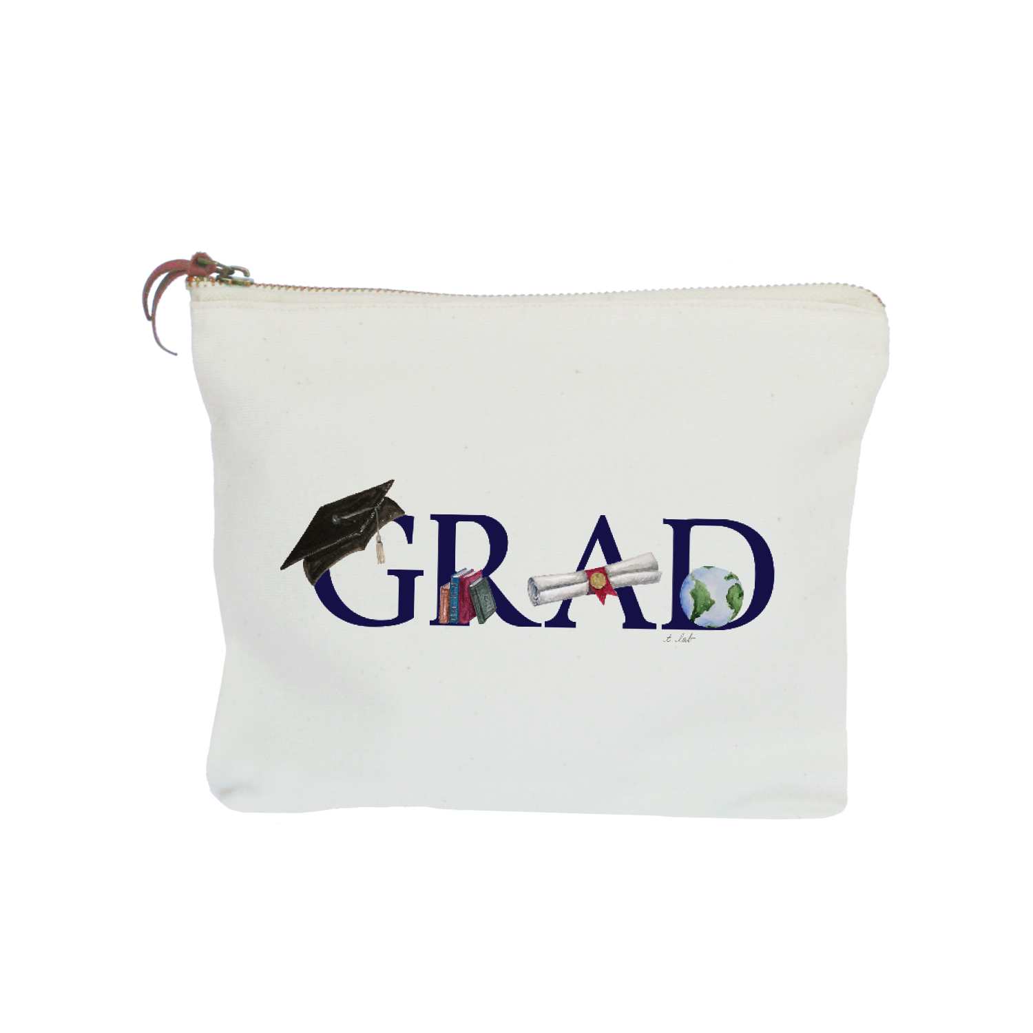 grad zipper pouch