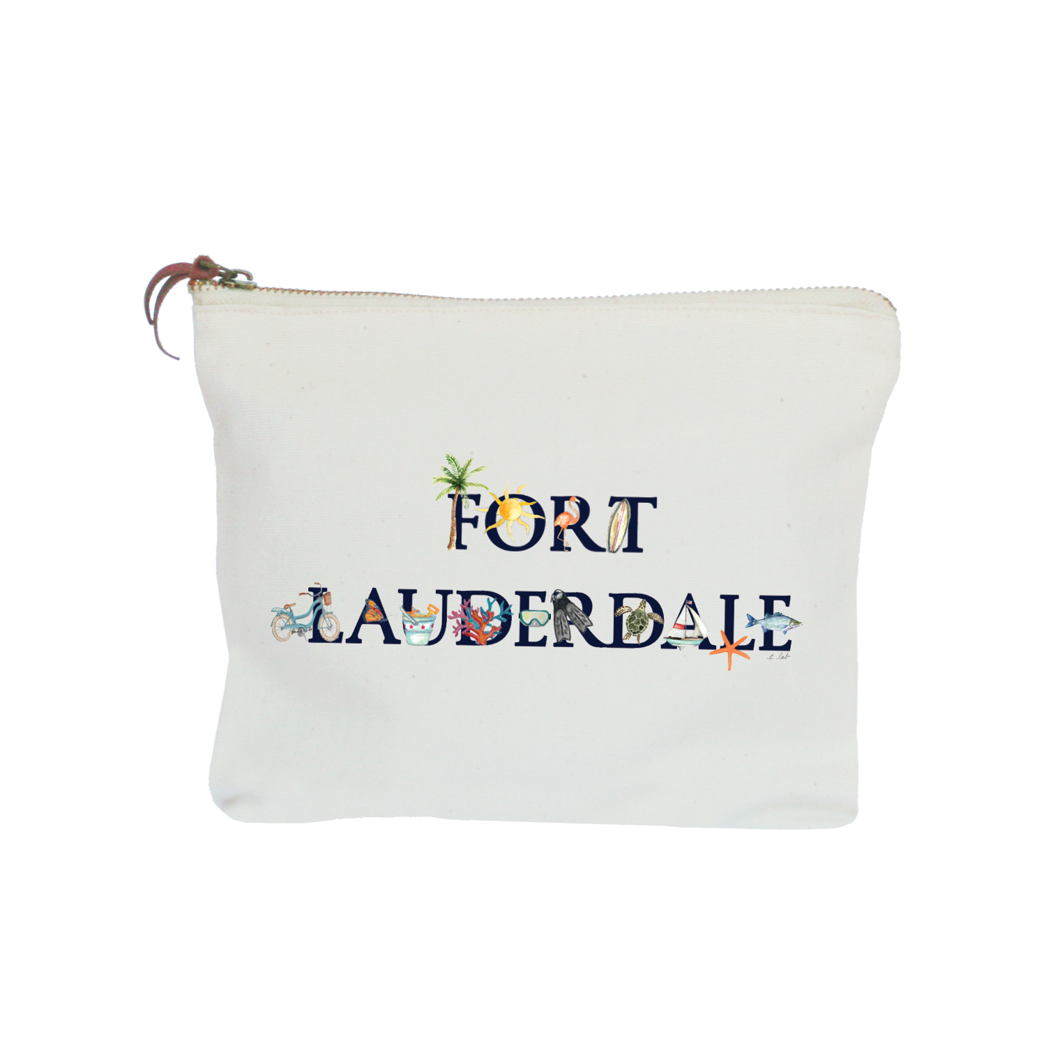 fort lauderdale zipper pouch