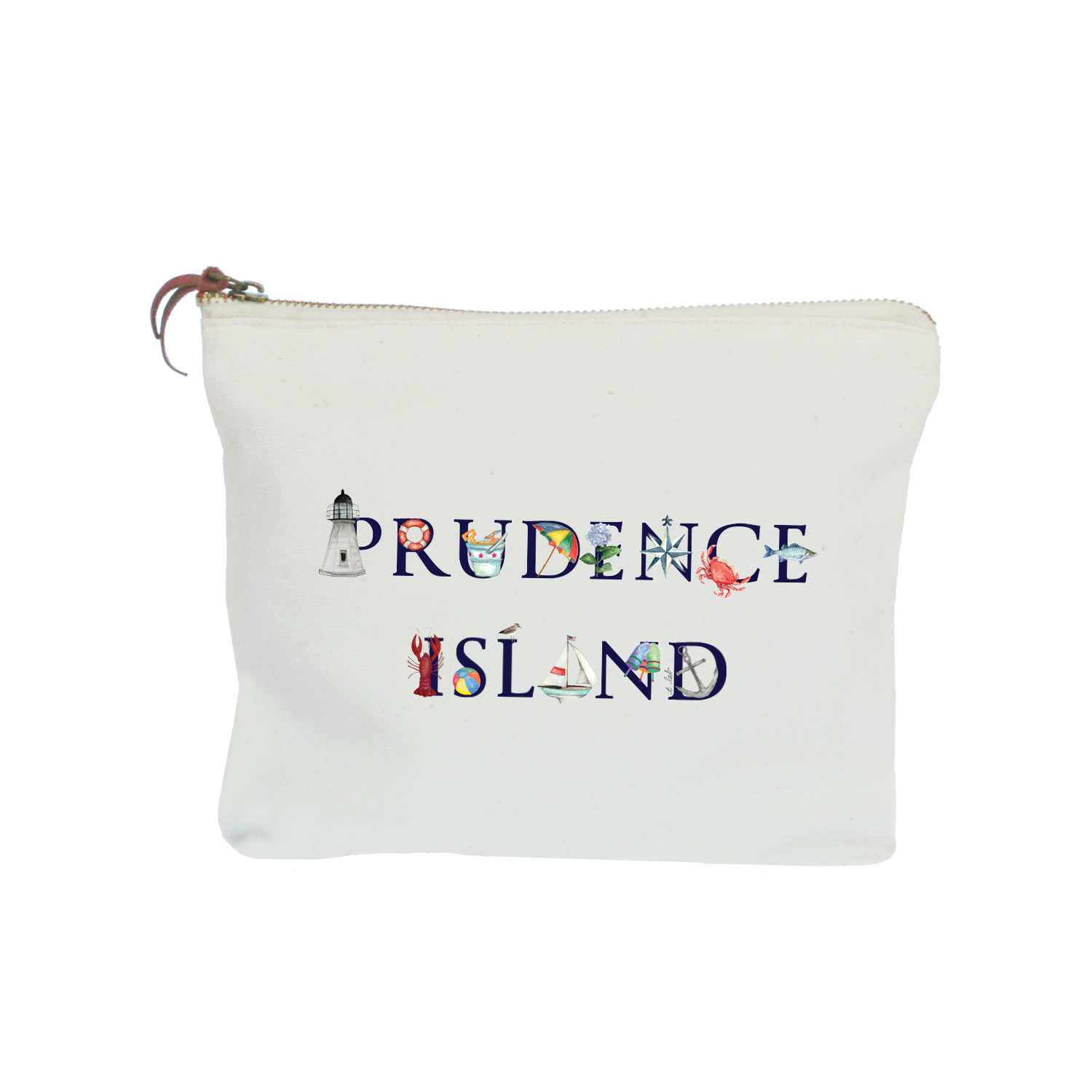 prudence island zipper pouch