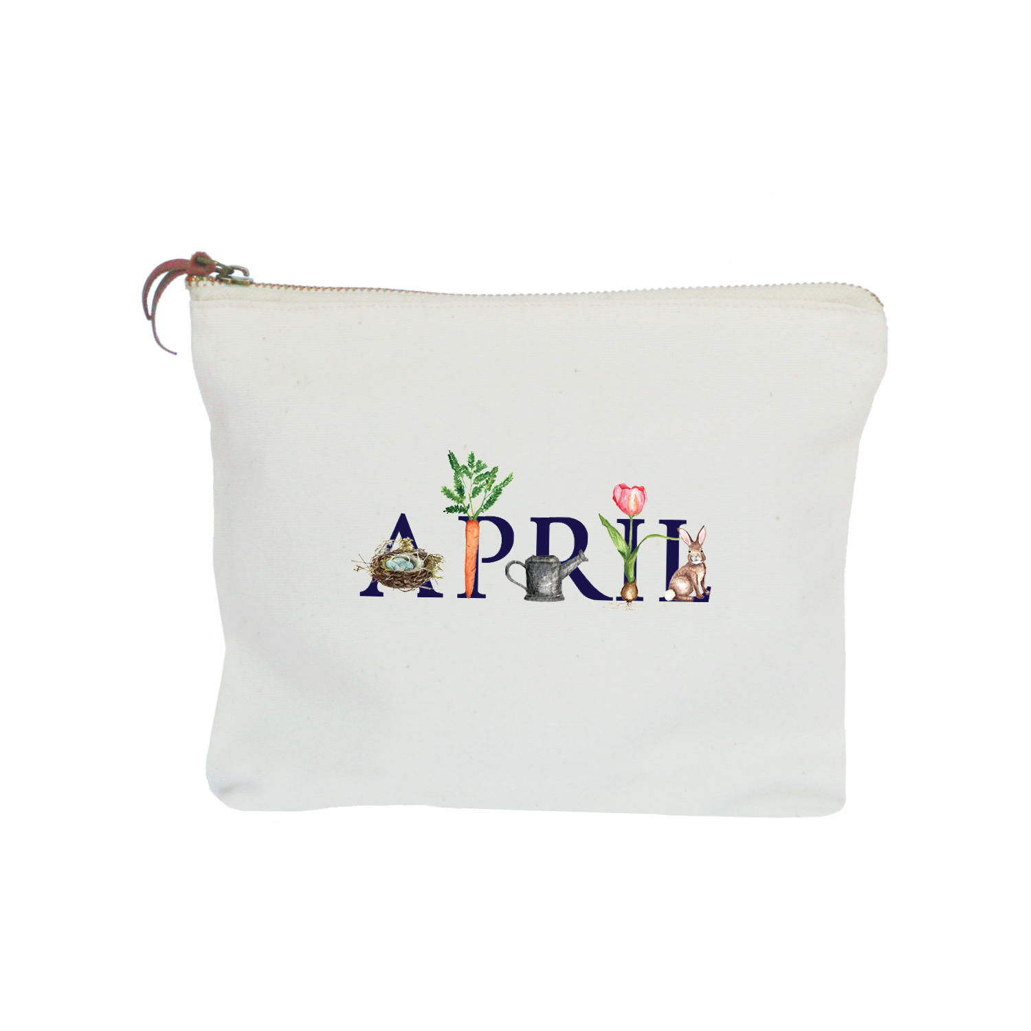 april zipper pouch