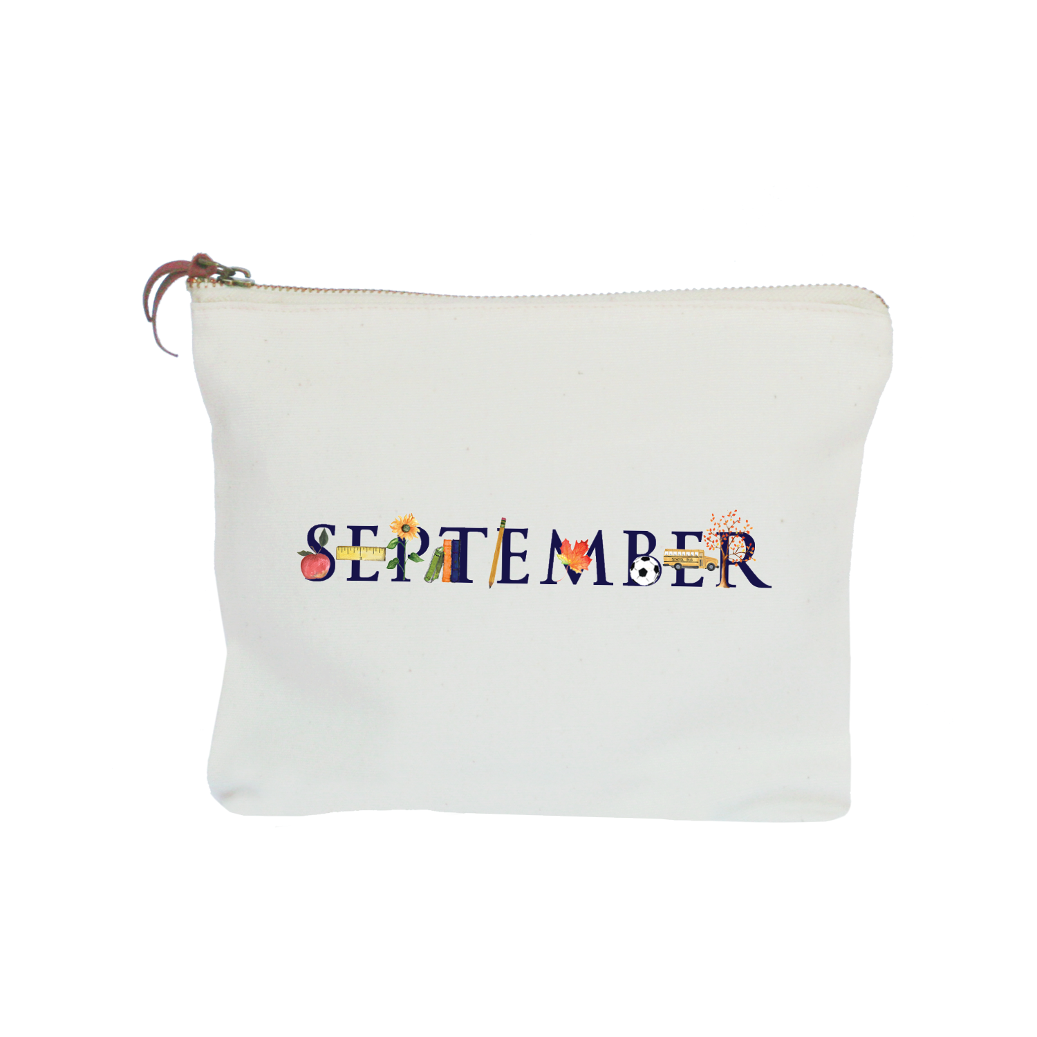 september zipper pouch