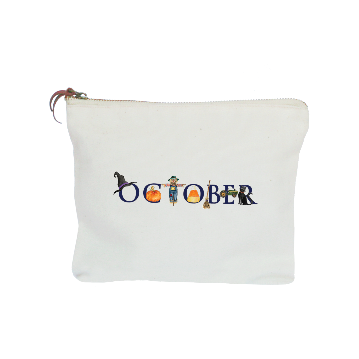 october zipper pouch