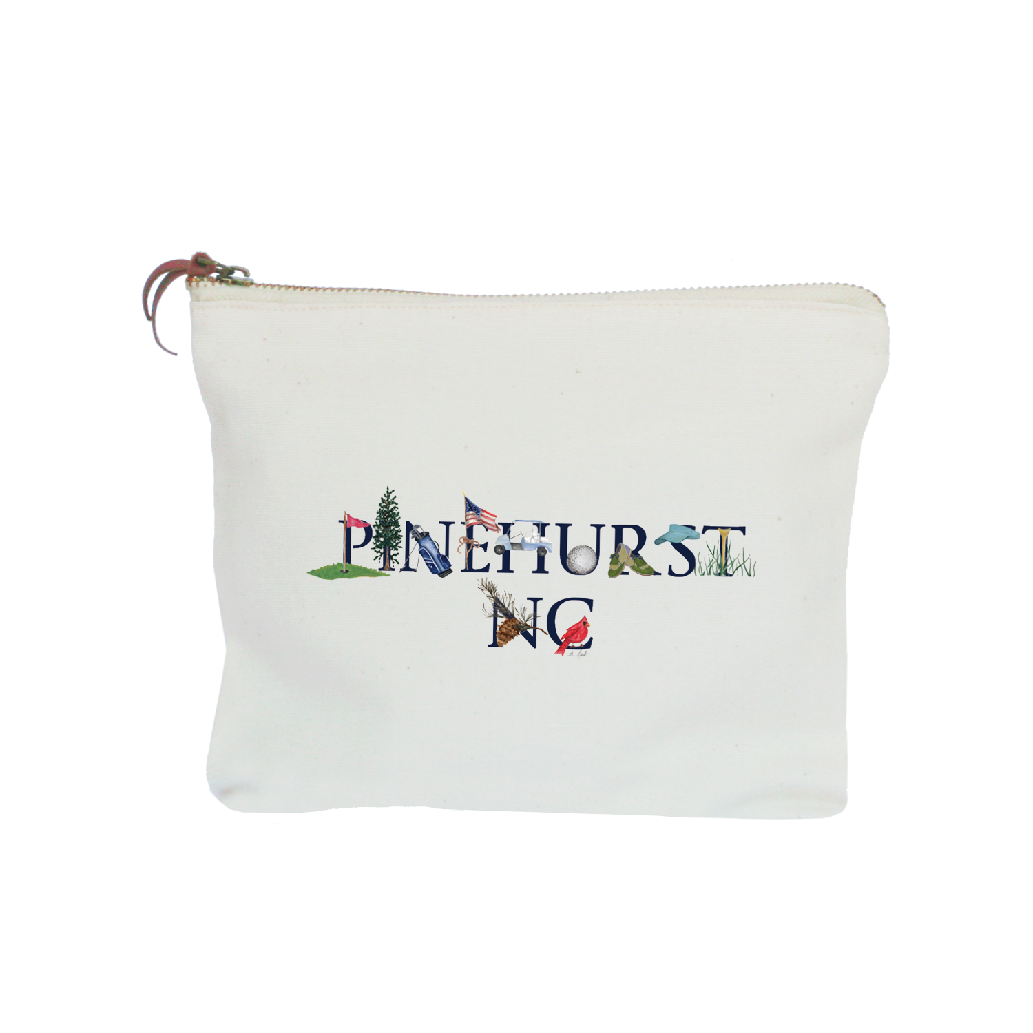 pinehurst nc zipper pouch