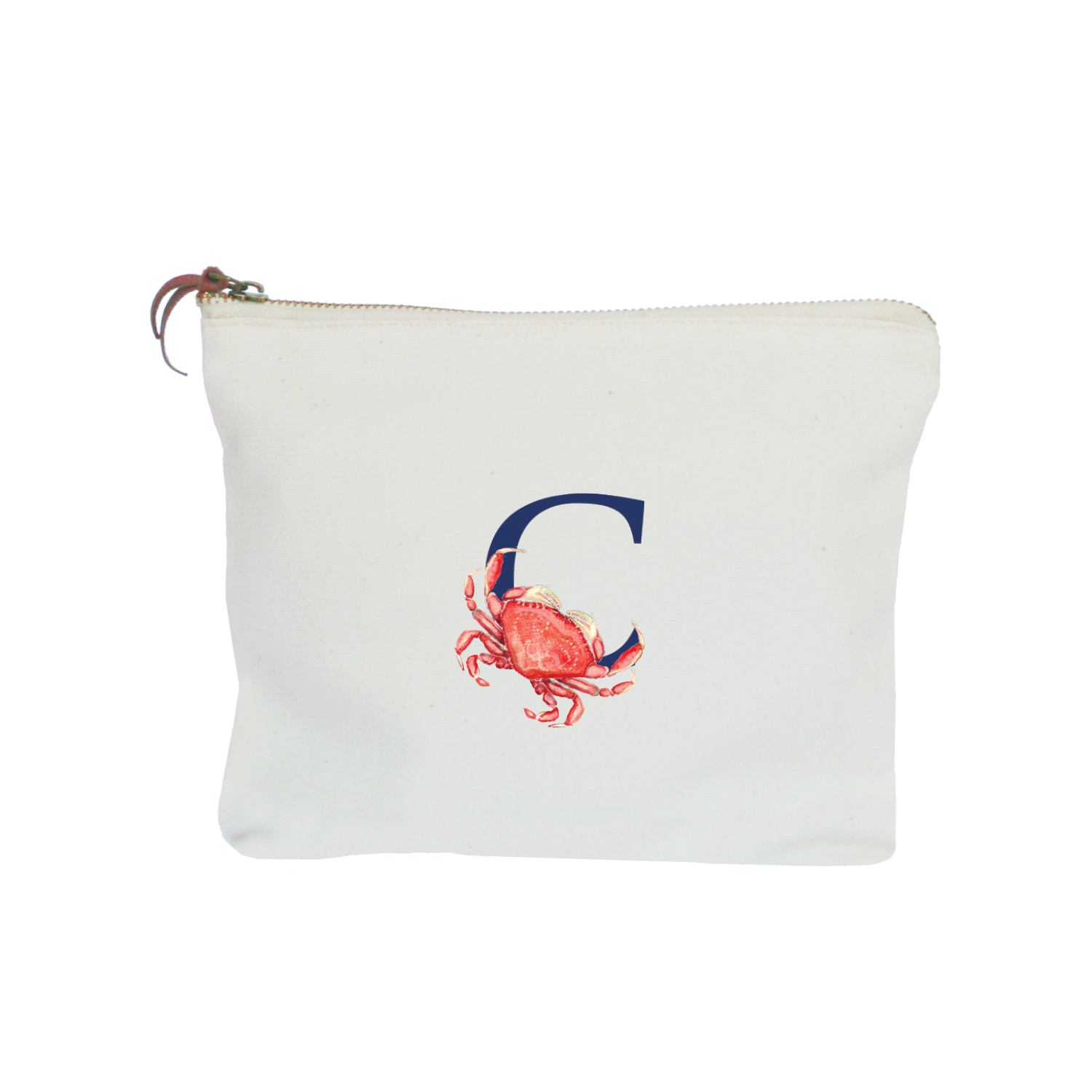 nautical alphabet - C zipper pouch