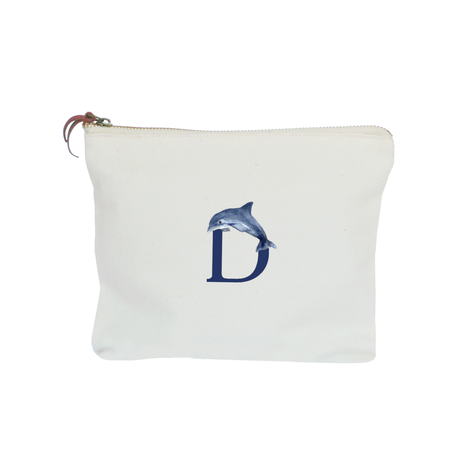 nautical alphabet - D zipper pouch
