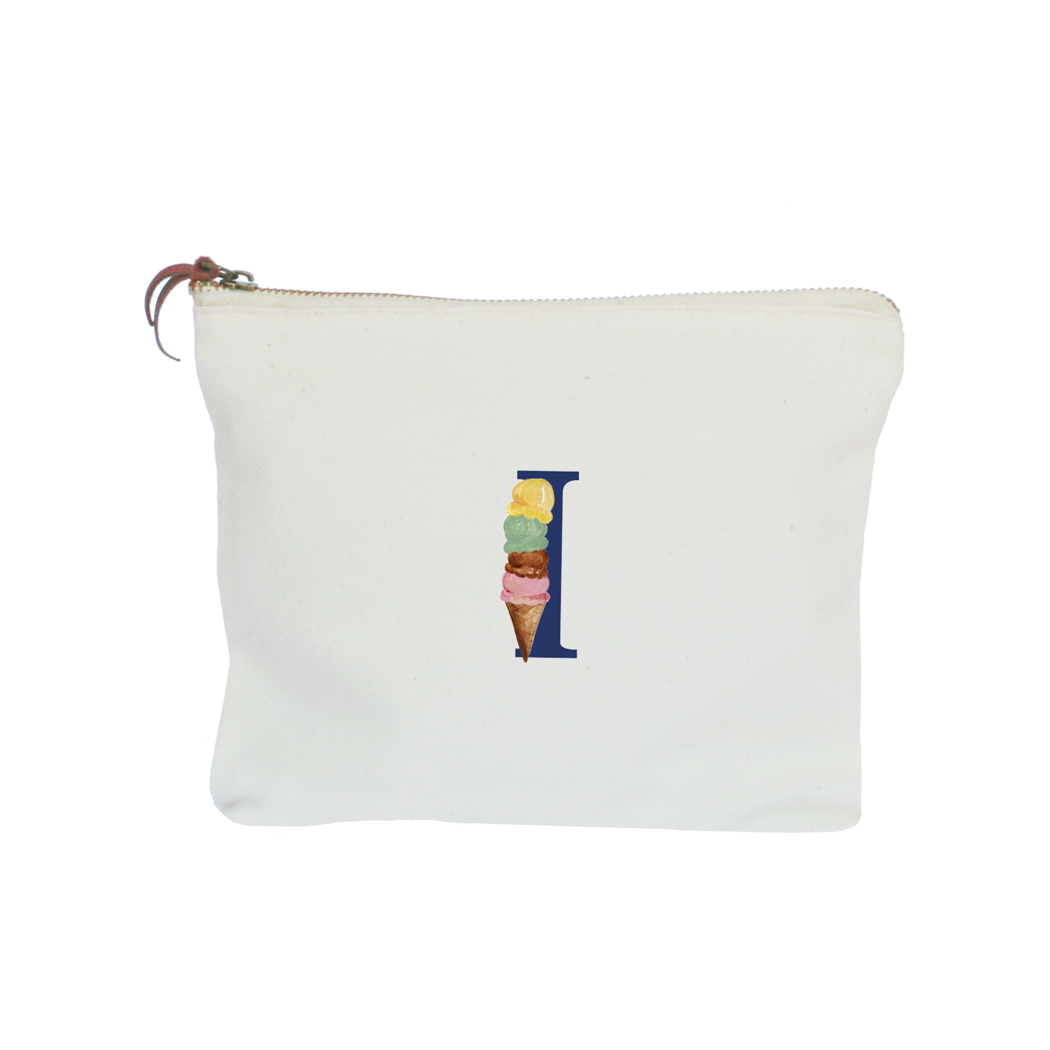 nautical alphabet - I zipper pouch