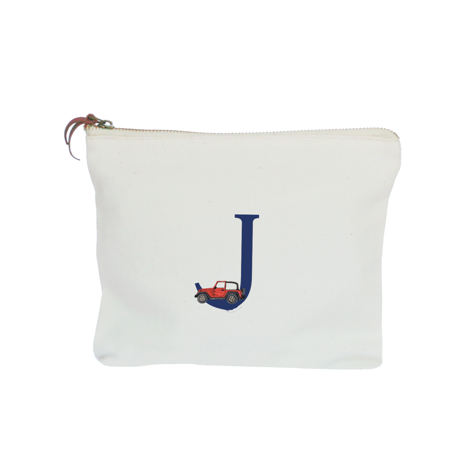 nautical alphabet - J zipper pouch
