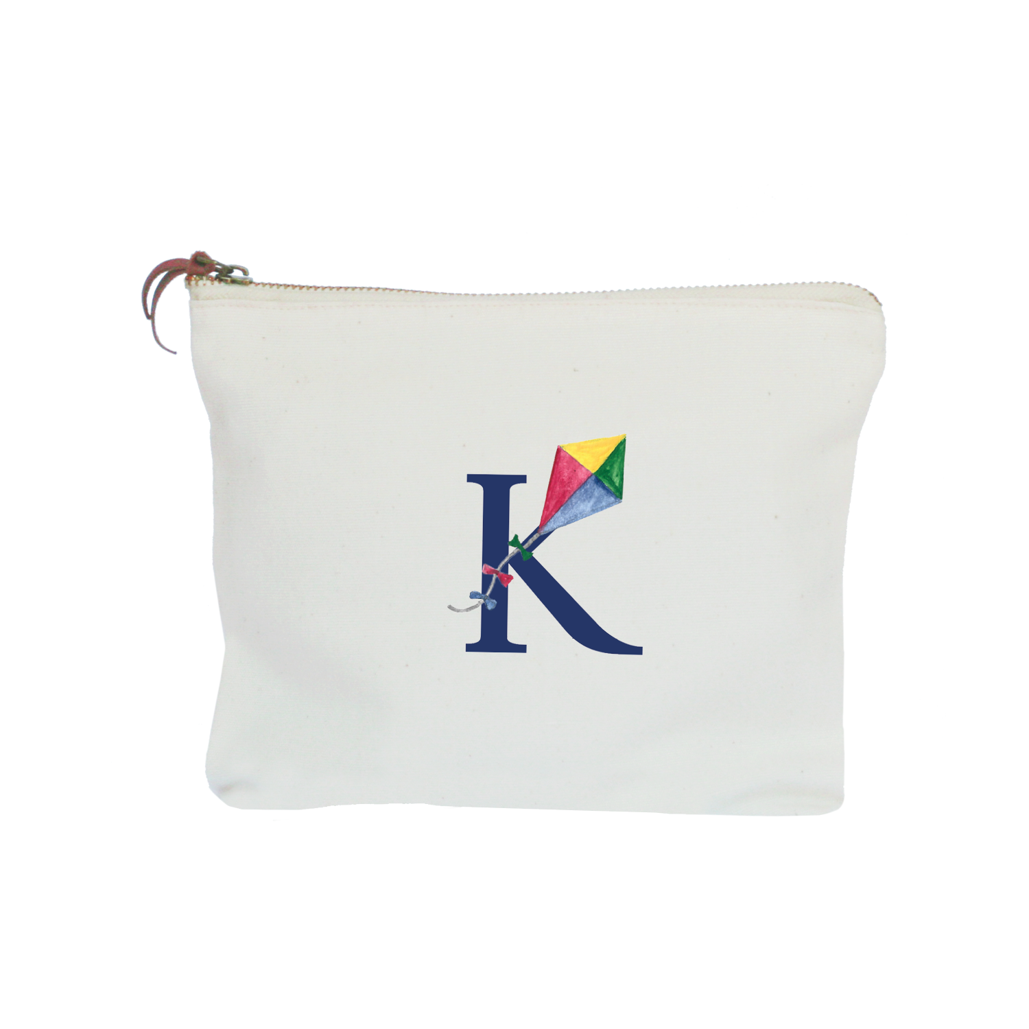 nautical alphabet - K zipper pouch