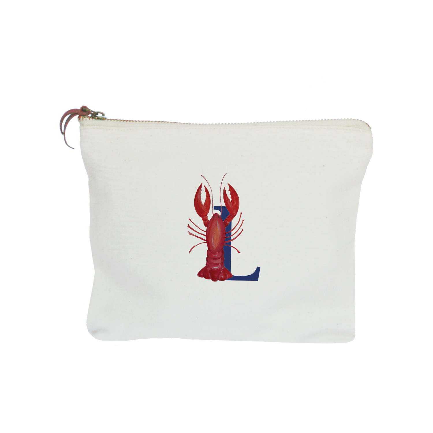 nautical alphabet - L zipper pouch