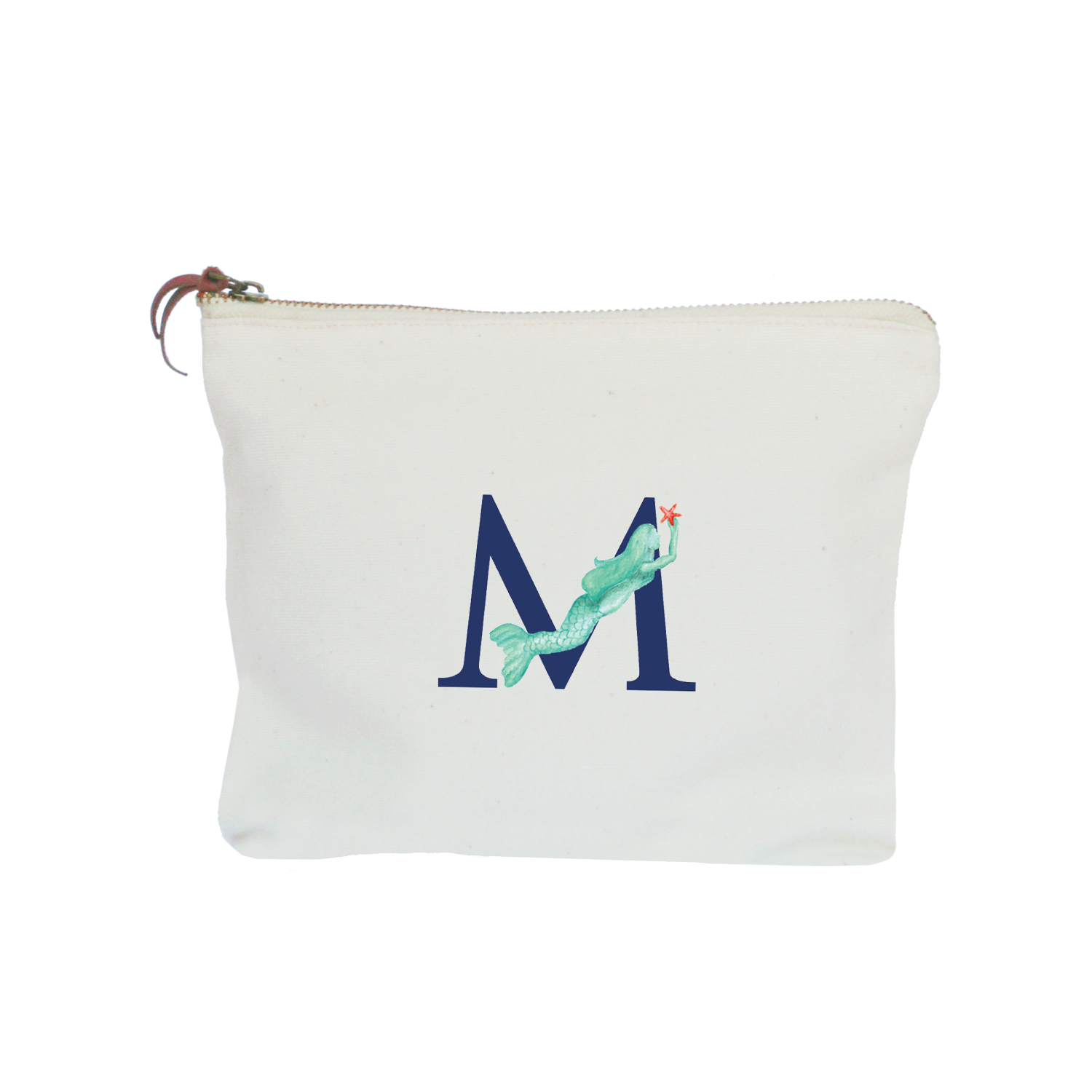 nautical alphabet - M zipper pouch