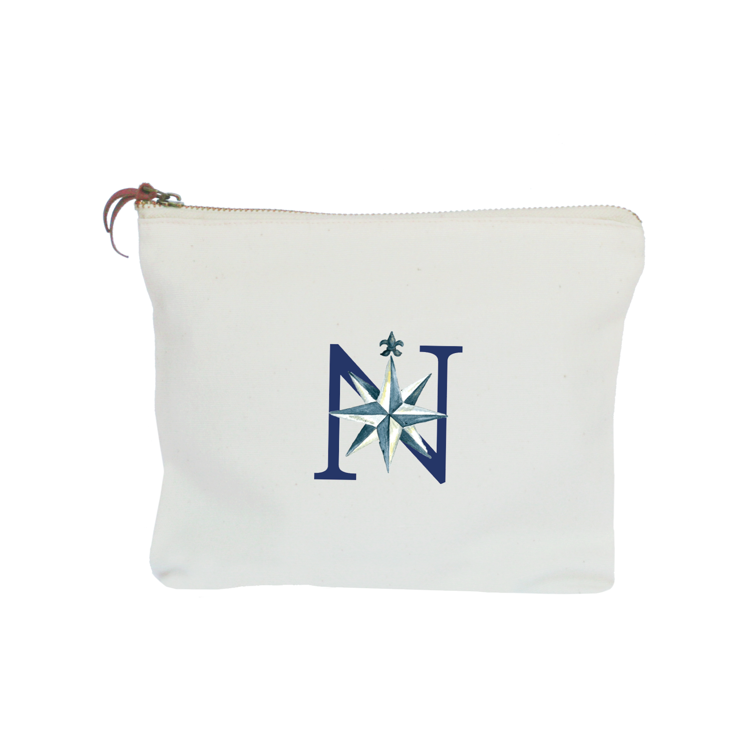 nautical alphabet - N zipper pouch