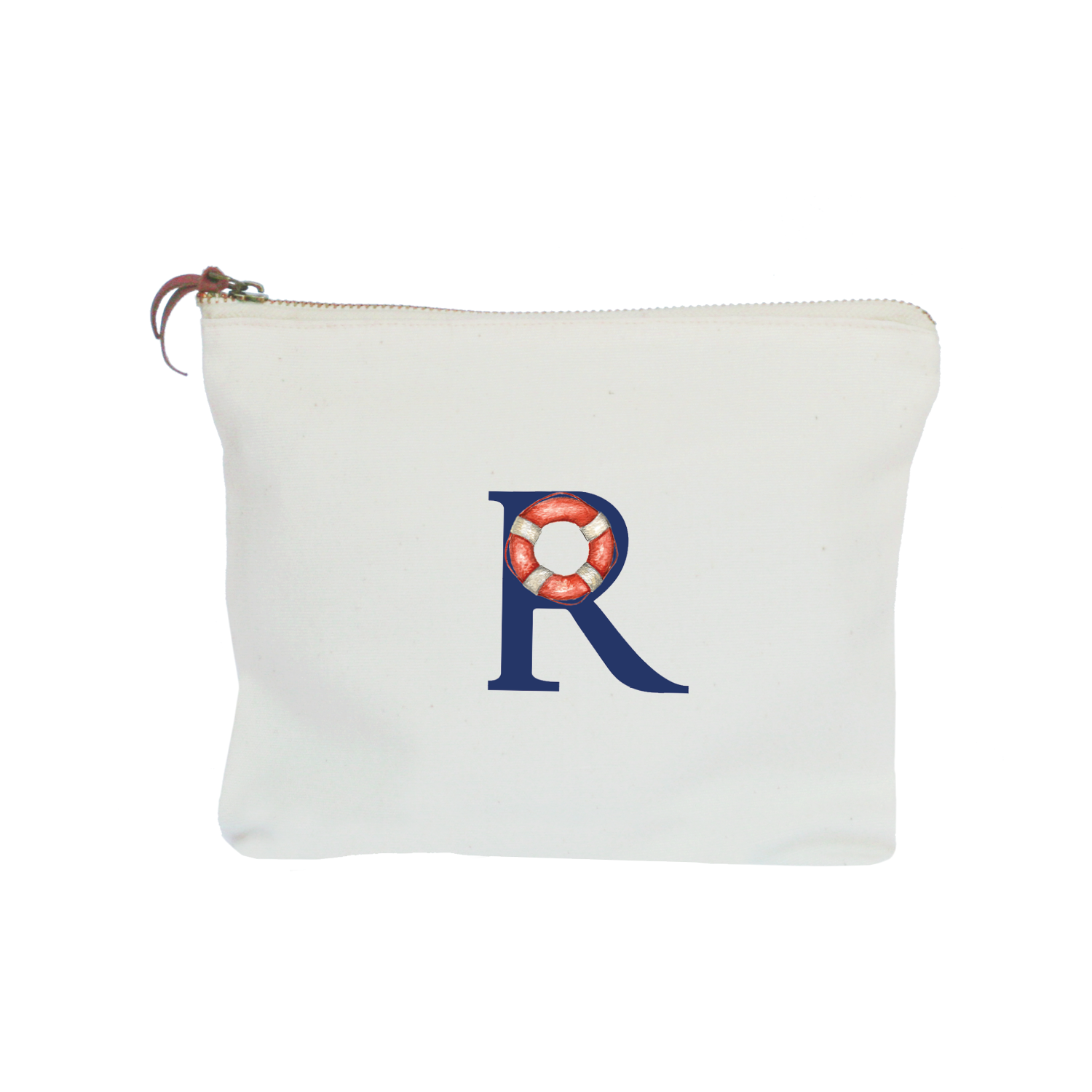 nautical alphabet - R zipper pouch