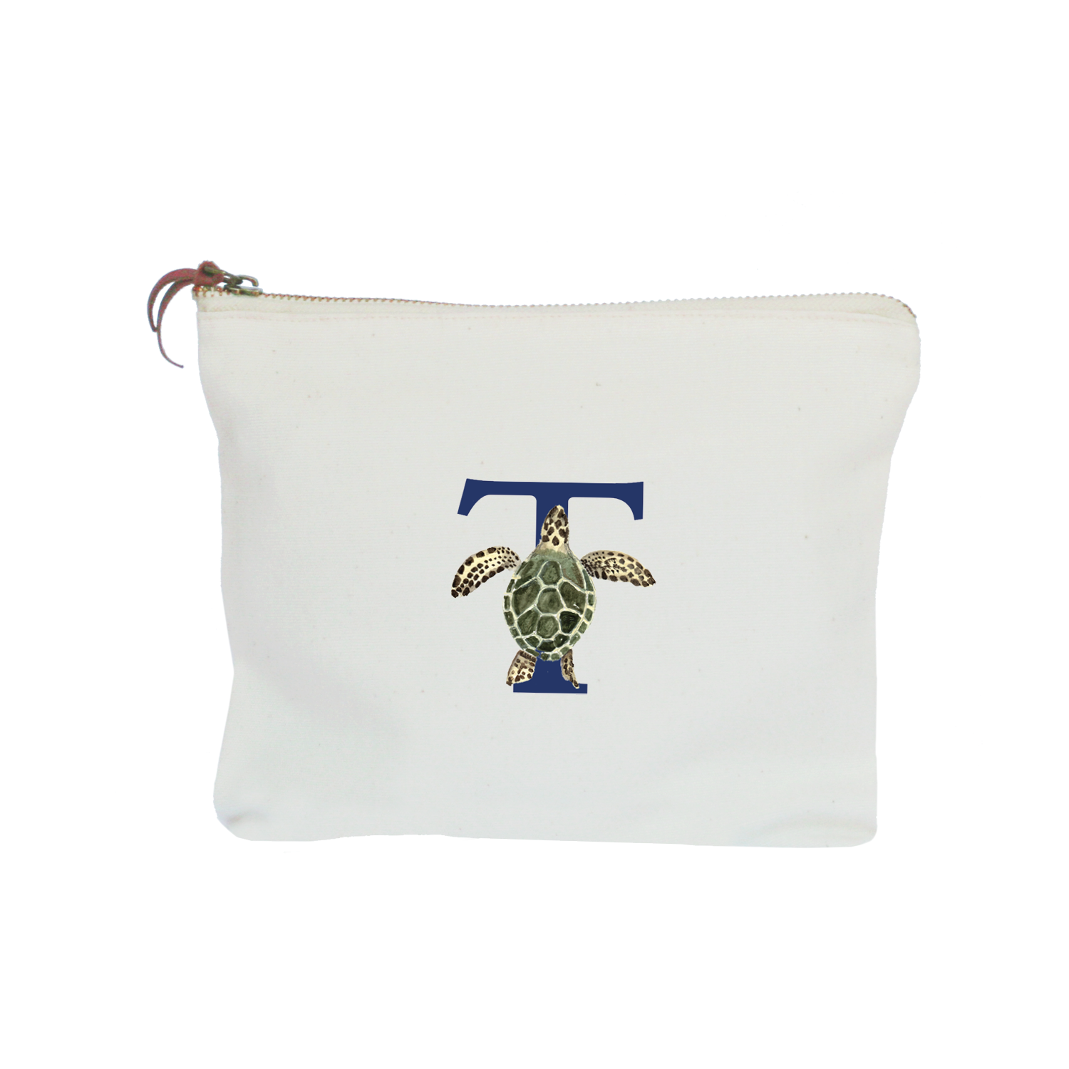 nautical alphabet - T zipper pouch
