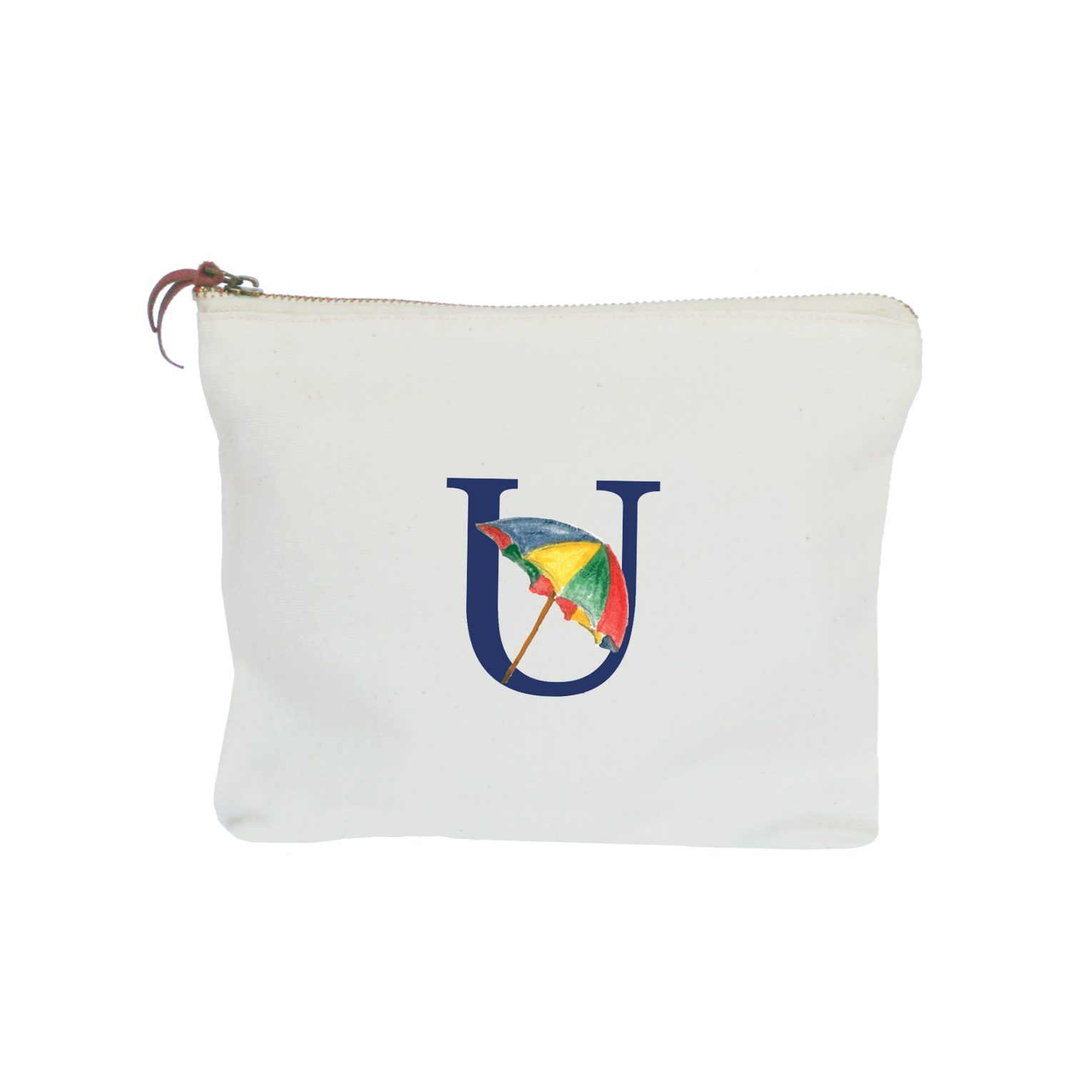 nautical alphabet - U zipper pouch
