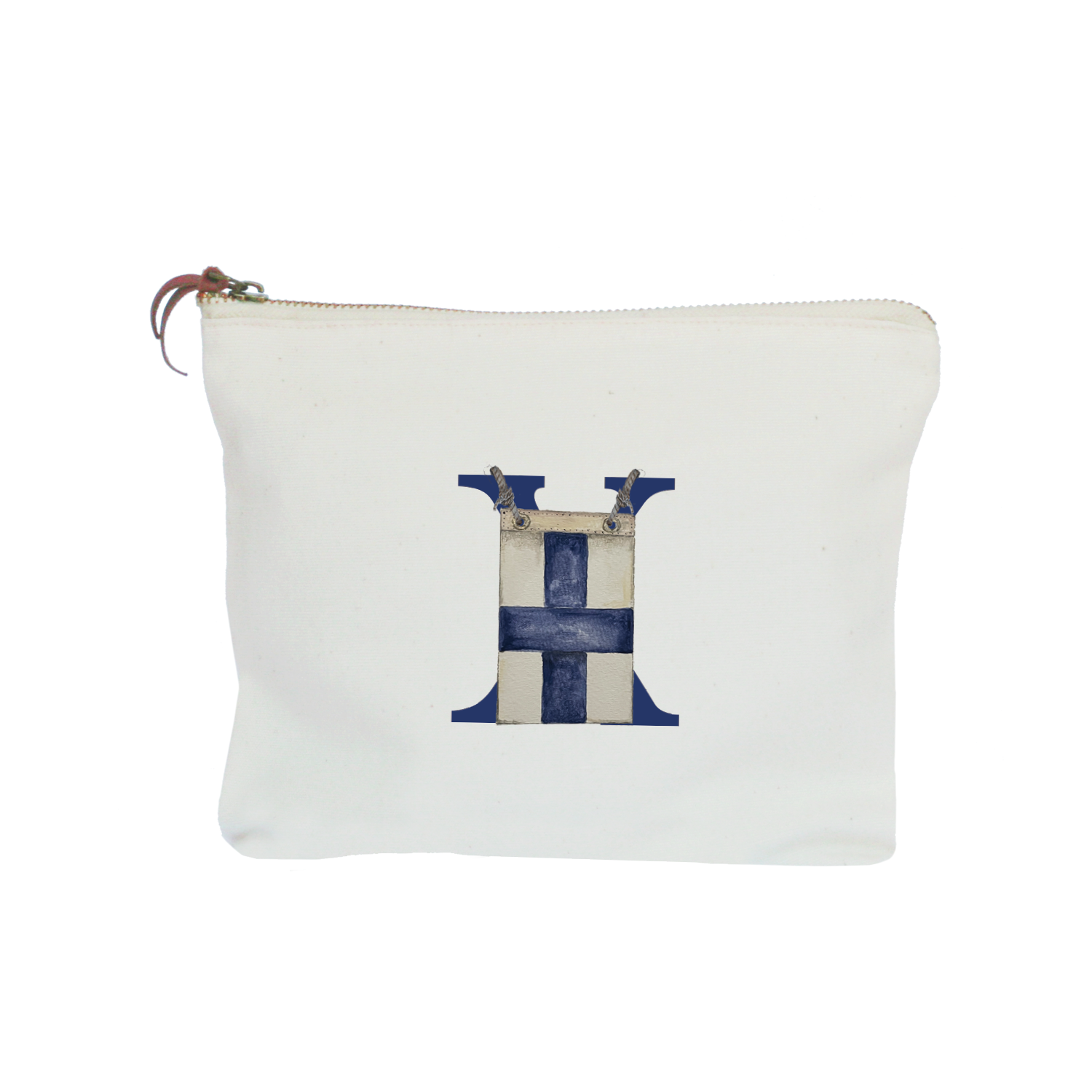 nautical alphabet - X zipper pouch