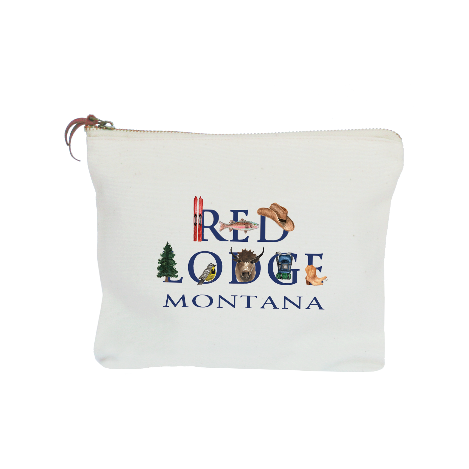 red lodge montana zipper pouch