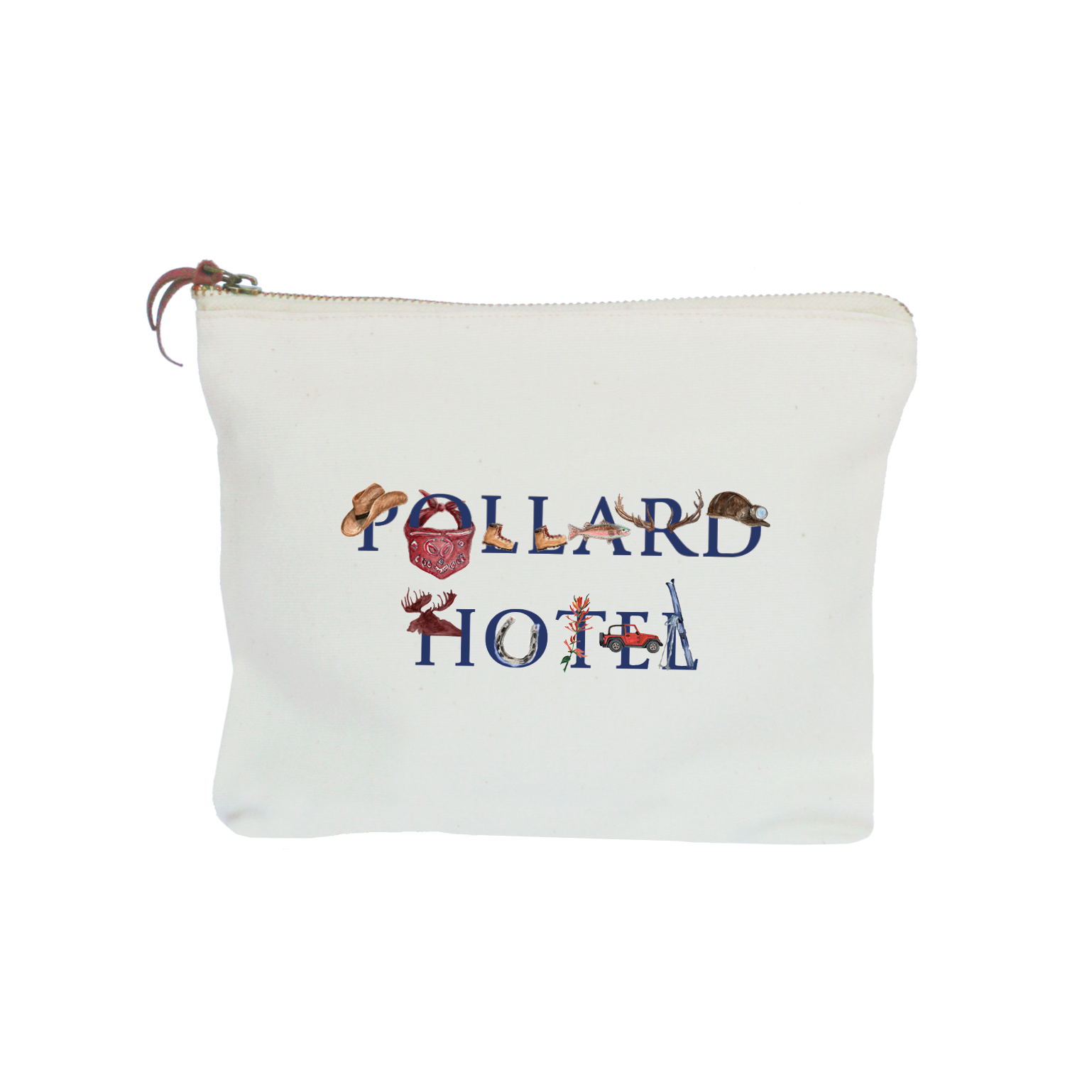 pollard hotel zipper pouch