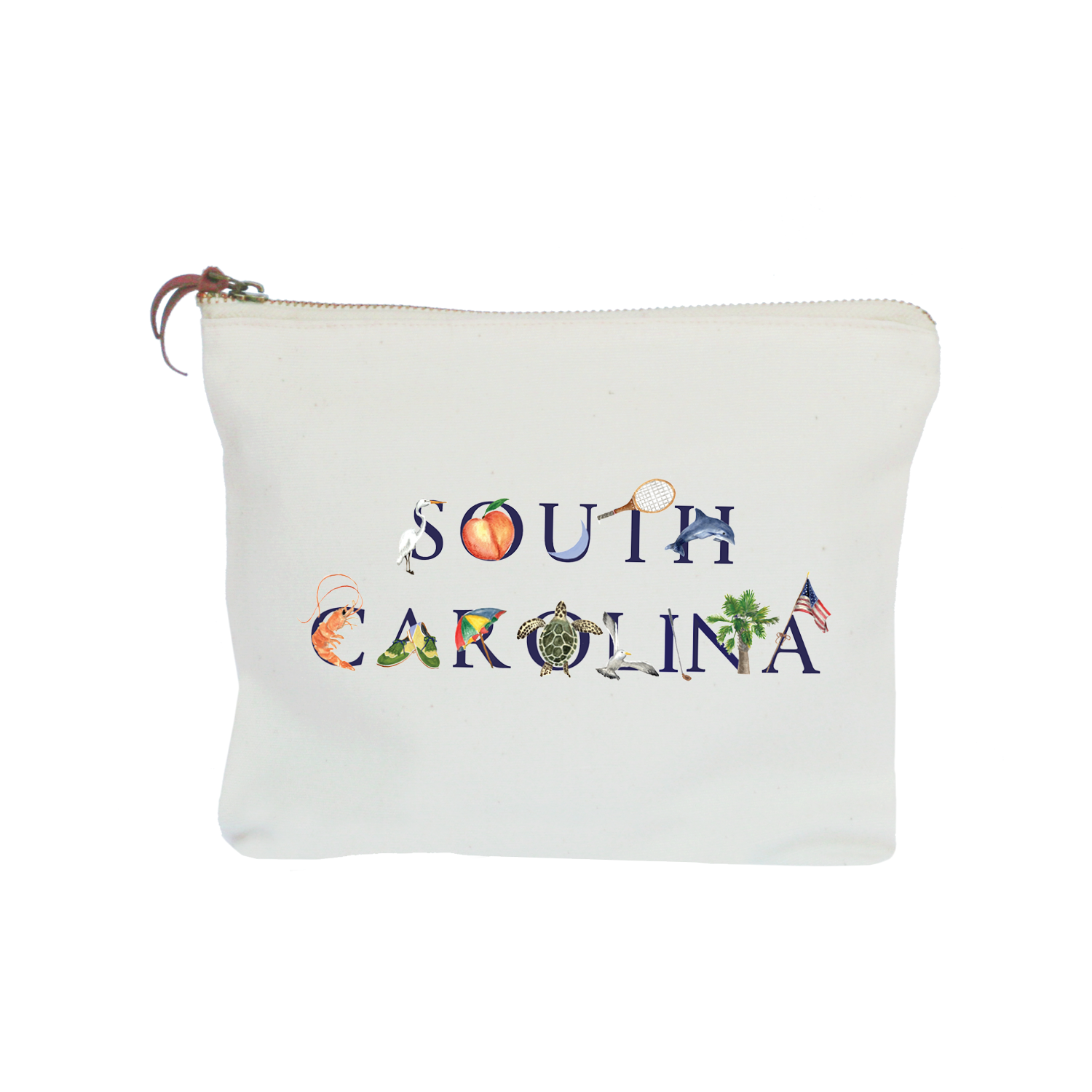 south carolina zipper pouch